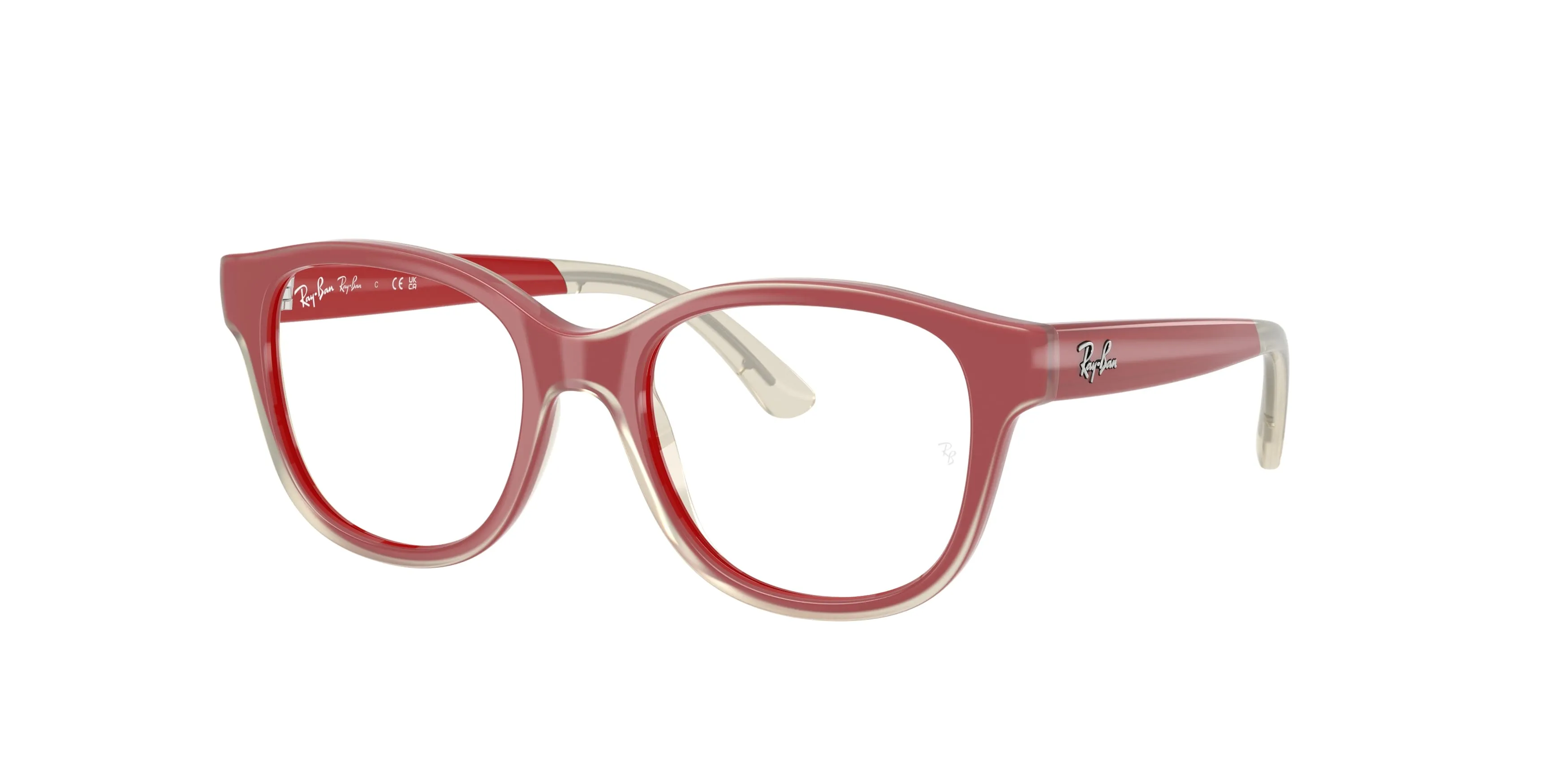 Ray - Ban RY1950 7204 Montature da vista Iniettato Rosso Trasparente Squadrata Normale - immagine 1