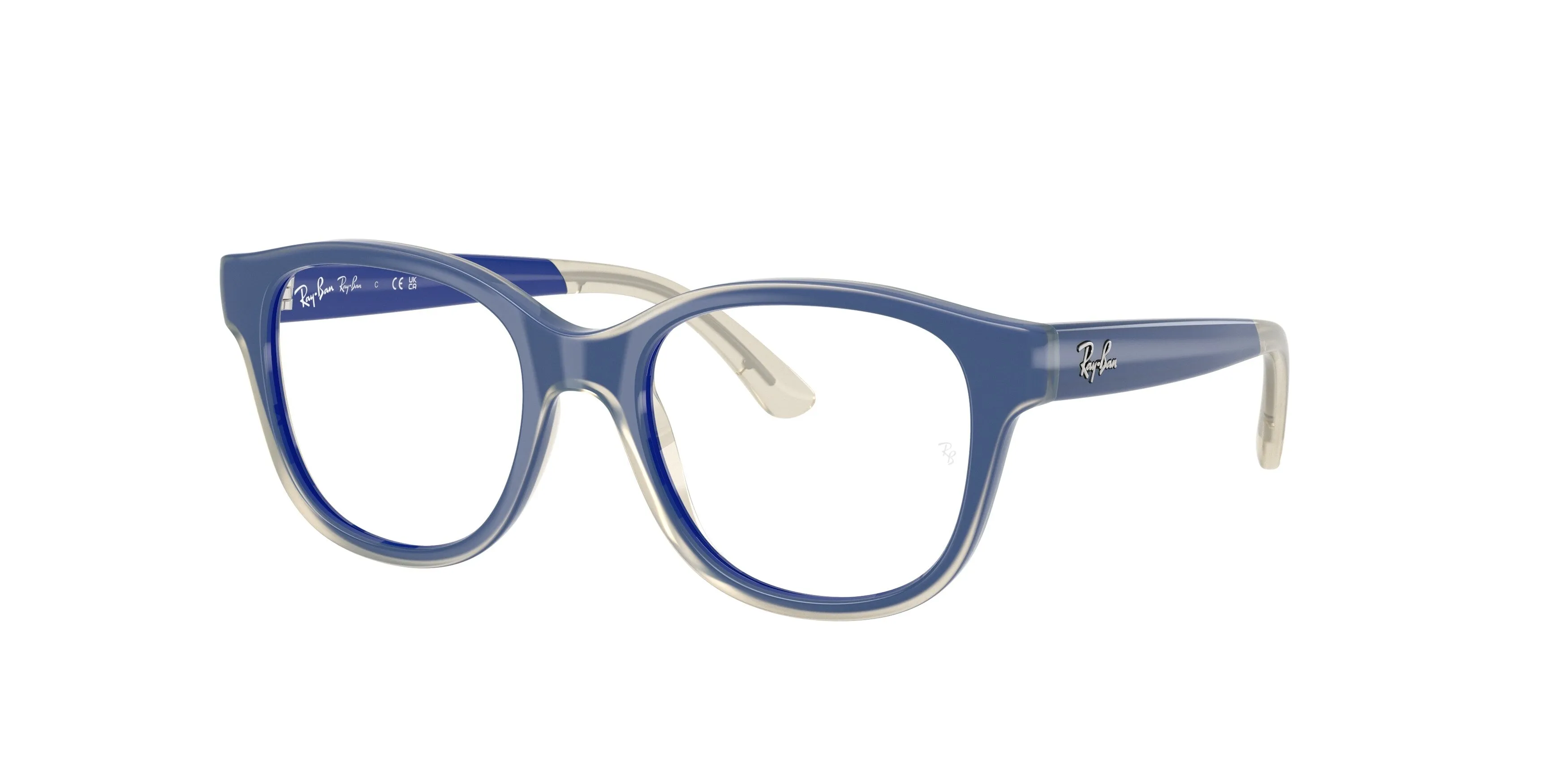 Ray - Ban RY1950 7203 Montature da vista Iniettato Blu Trasparente Squadrata Normale - immagine 1