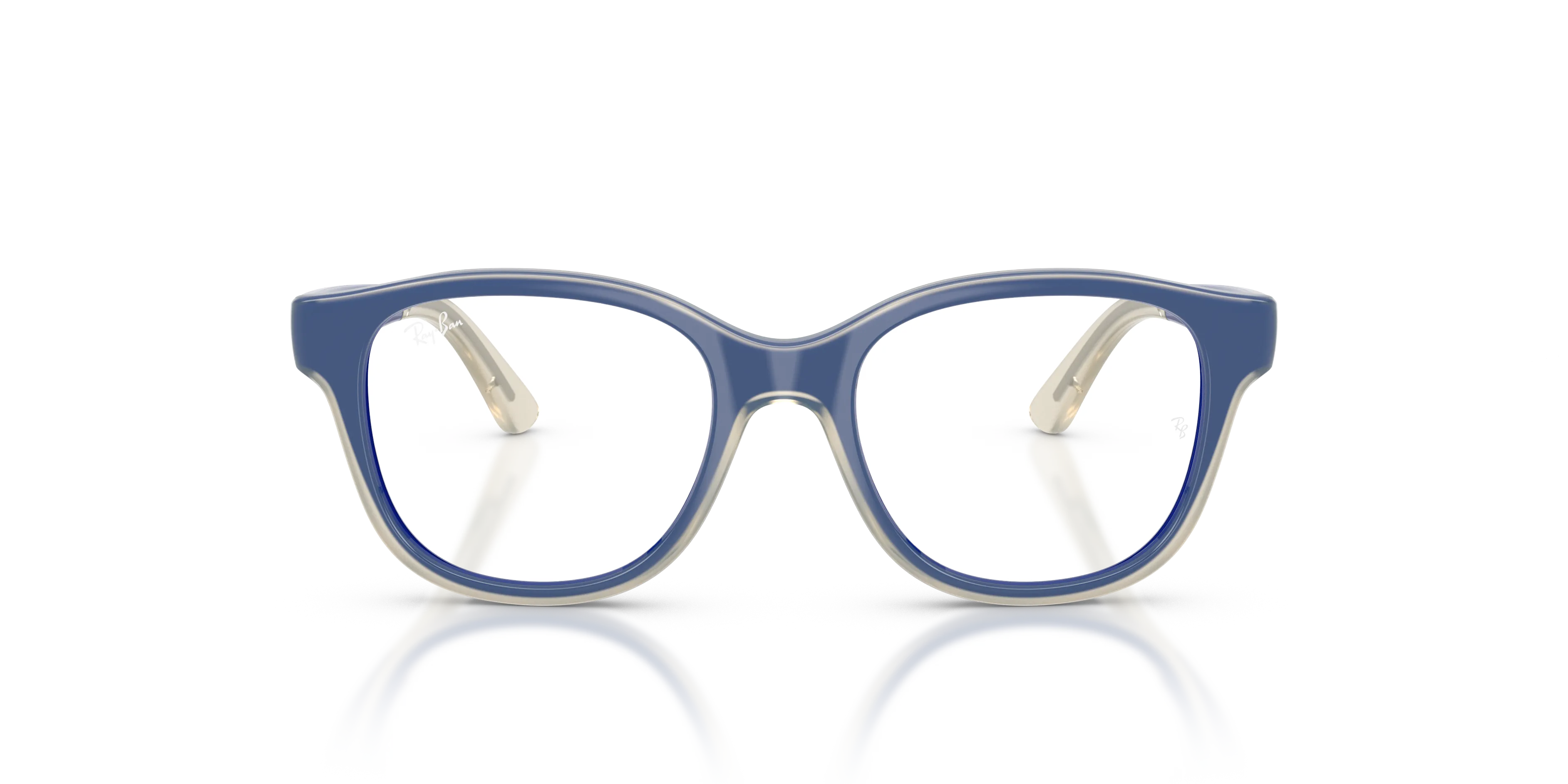 Ray - Ban RY1950 7203 Montature da vista Iniettato Blu Trasparente Squadrata Normale - immagine 3