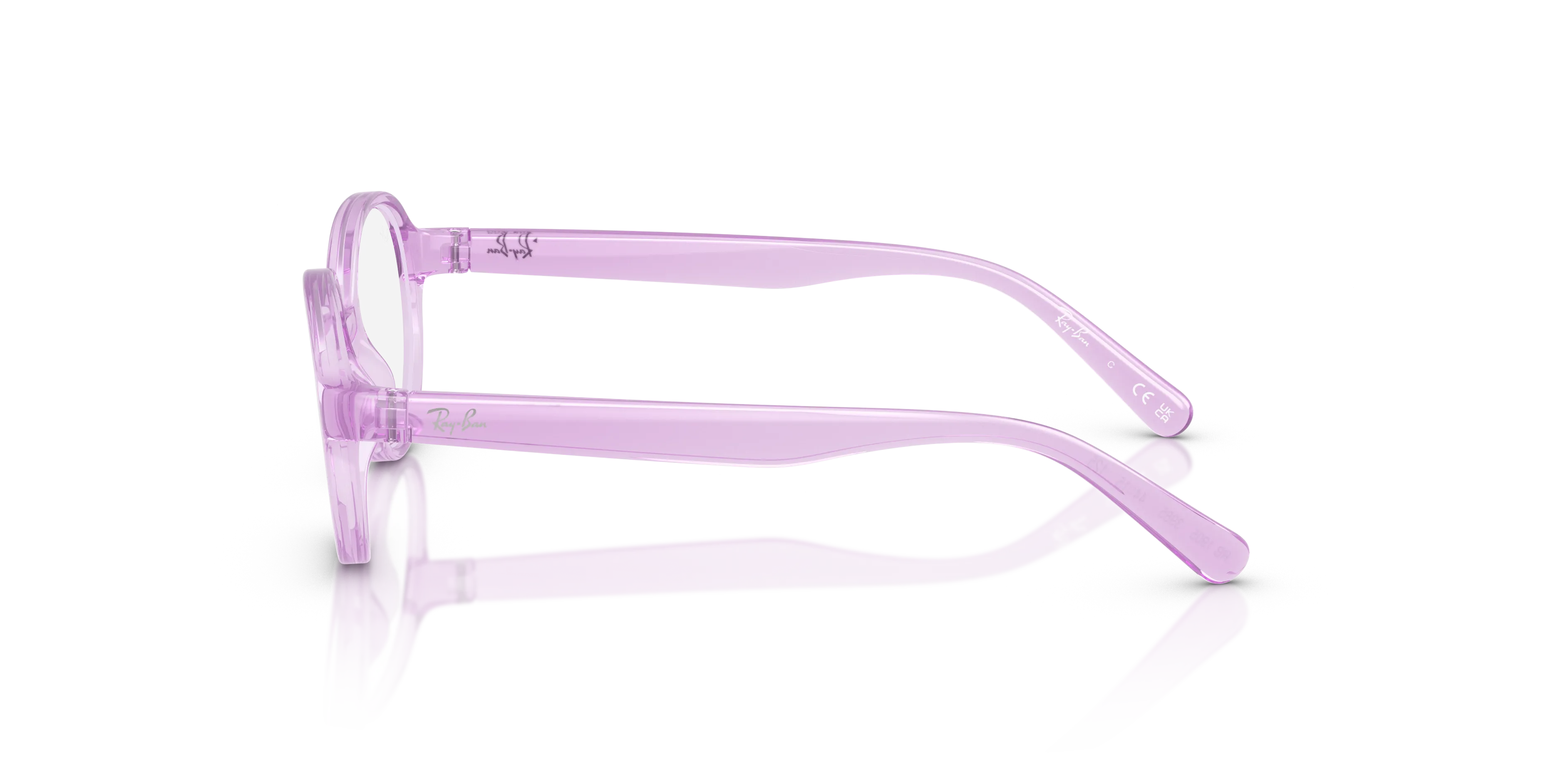 Ray - Ban RY1905 3985 Montature da vista Iniettato Viola Trasparente Pantos Normale - immagine 4