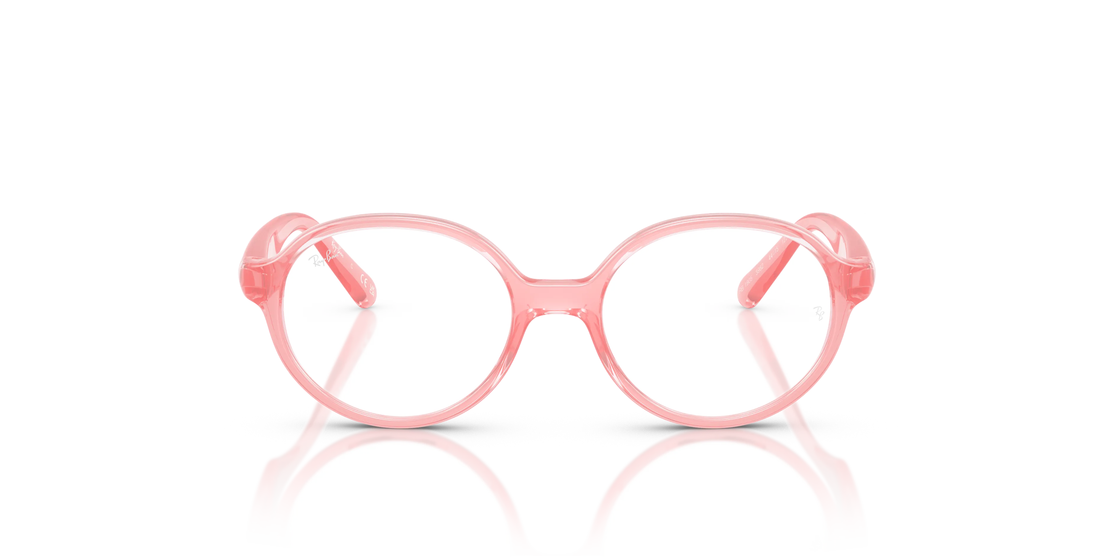 Ray - Ban RY1905 3982 Montature da vista Iniettato Rosa Trasparente Pantos Normale - immagine 3