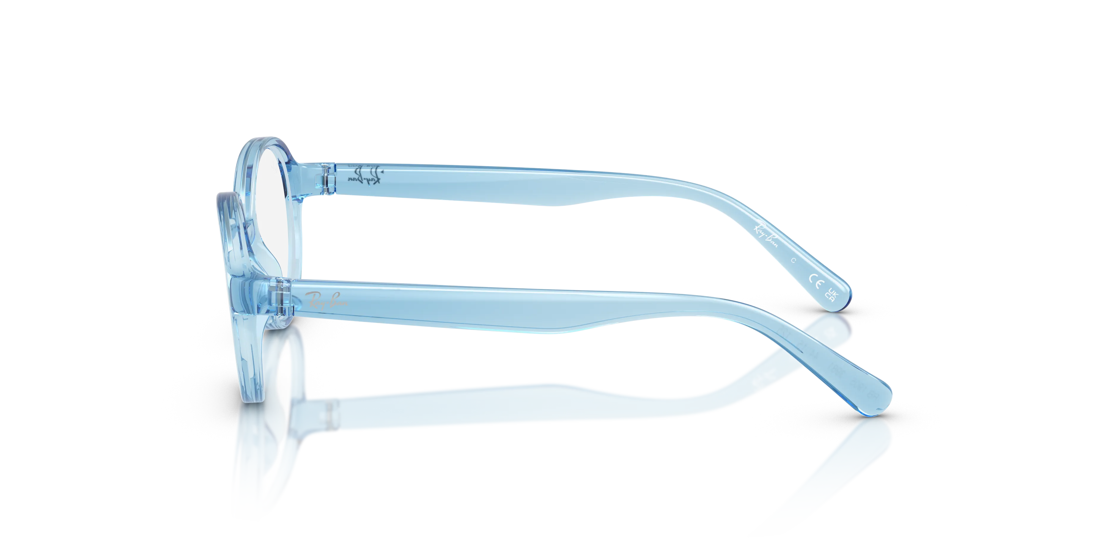 Ray - Ban RY1905 3981 Montature da vista Iniettato Blu Trasparente Pantos Normale - immagine 4