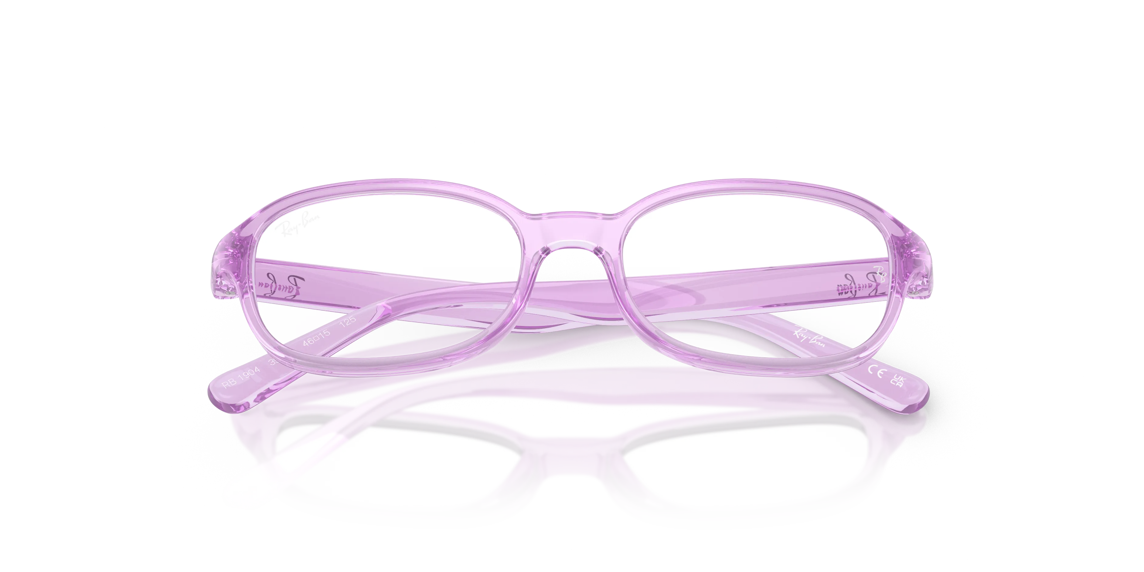 Ray - Ban RY1904 3985 Montature da vista Iniettato Viola Trasparente Pillow Normale - immagine 2
