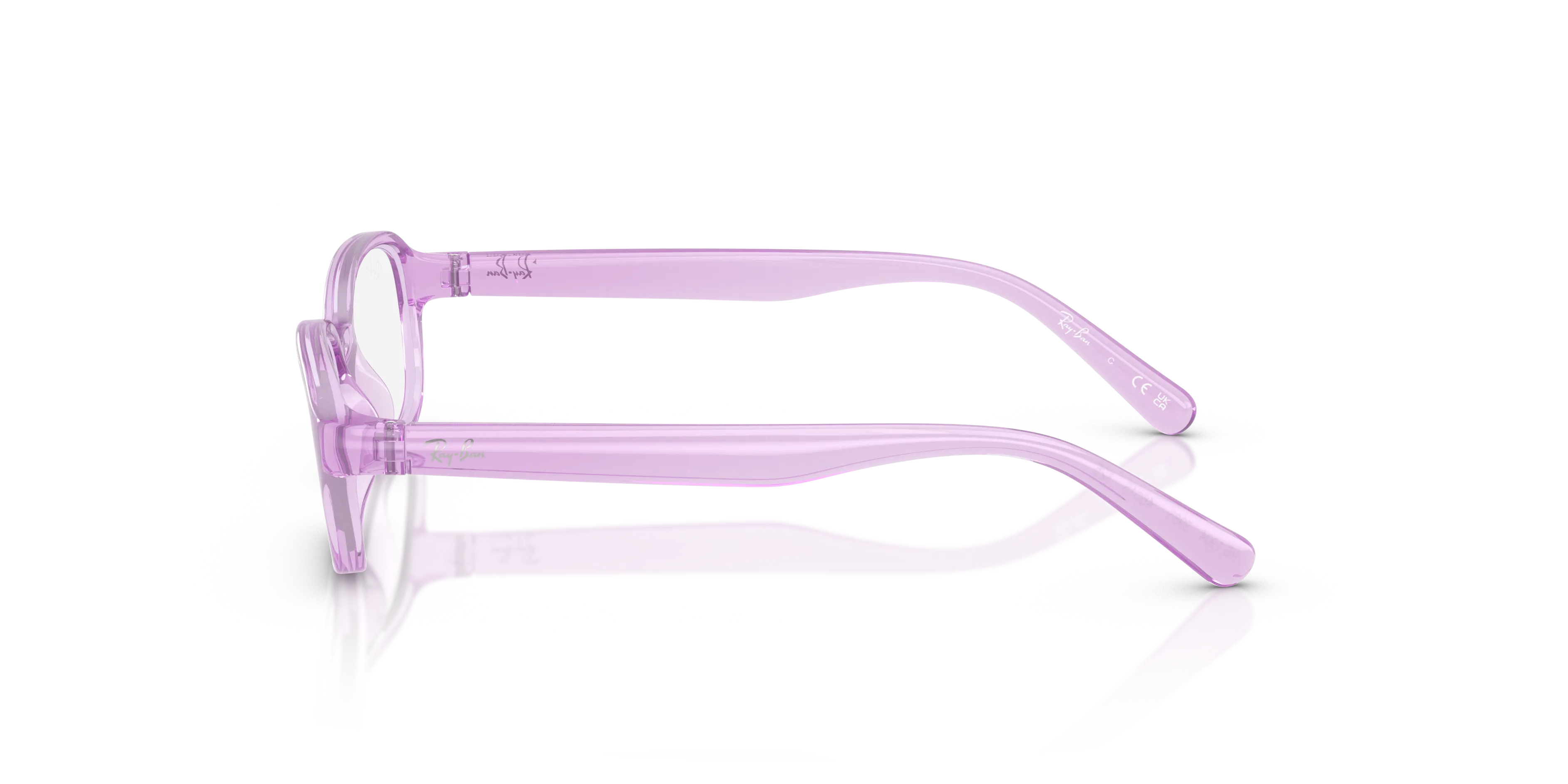 Ray - Ban RY1904 3985 Montature da vista Iniettato Viola Trasparente Pillow Normale - immagine 4