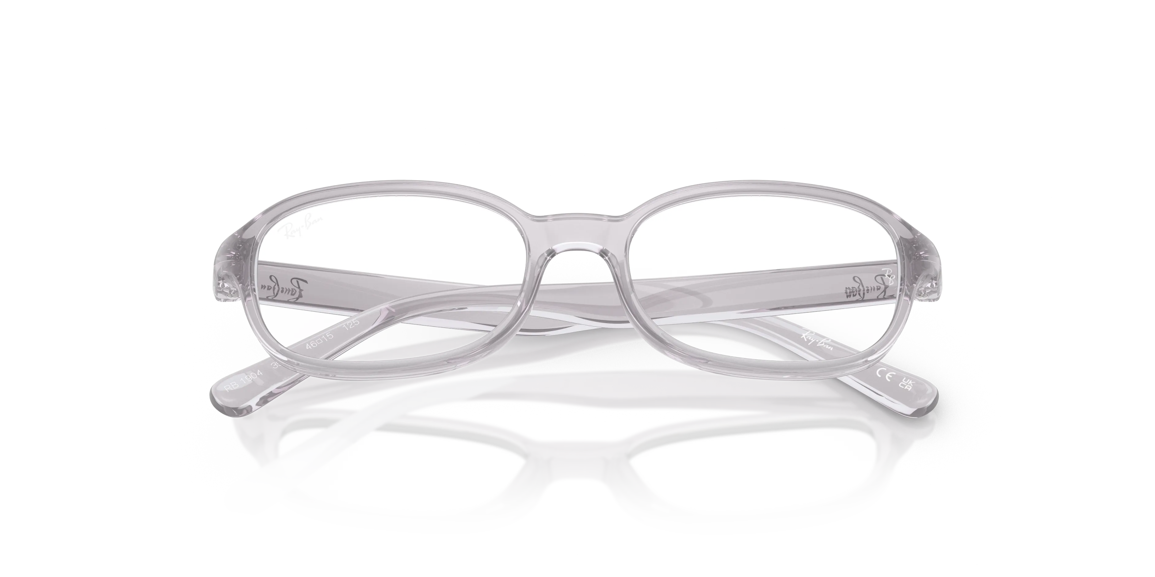 Ray - Ban RY1904 3984 Montature da vista Iniettato Grigio Trasparente Pillow Normale - immagine 2