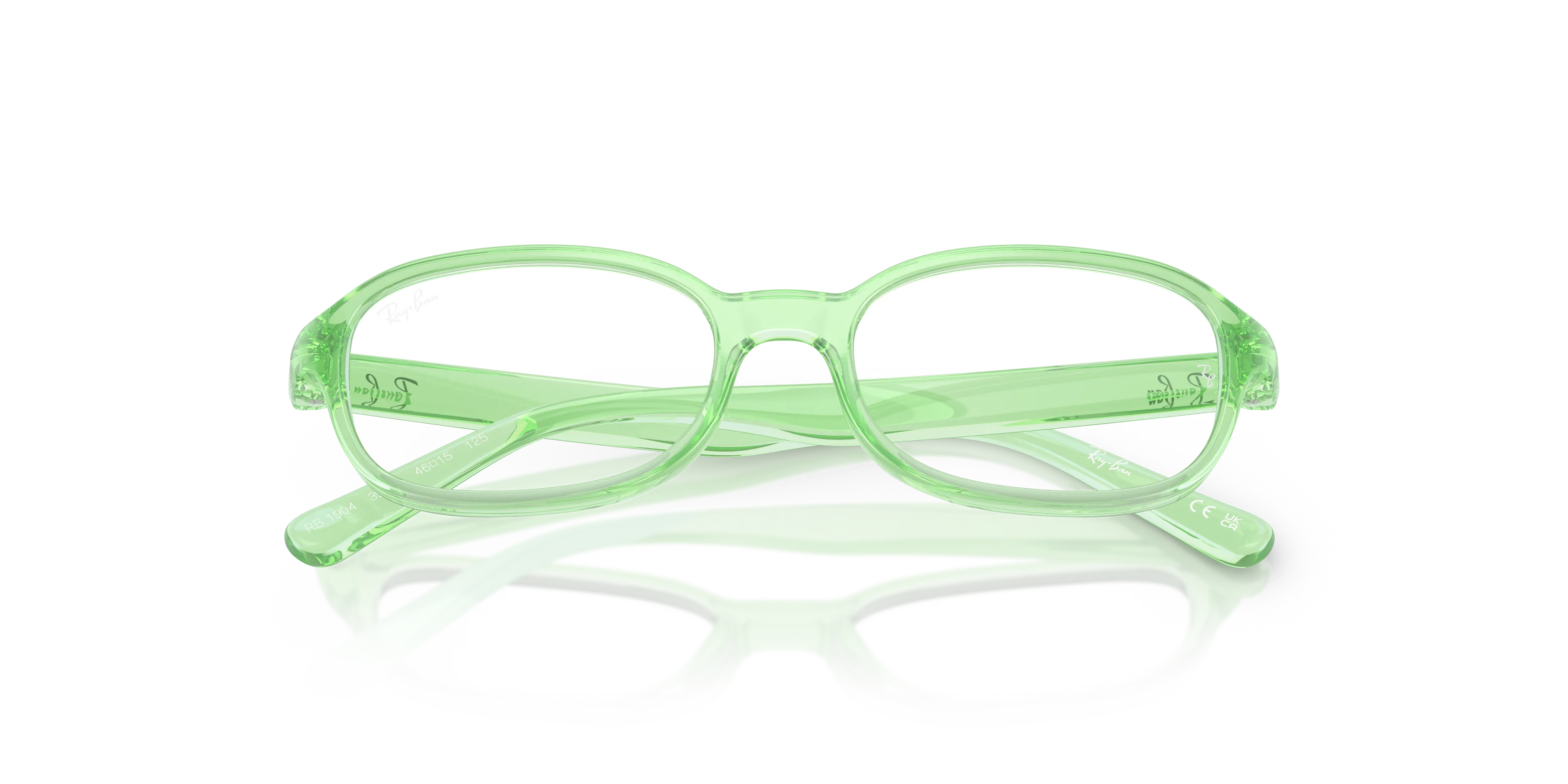 Ray - Ban RY1904 3983 Montature da vista Iniettato Verde Trasparente Pillow Normale - immagine 2