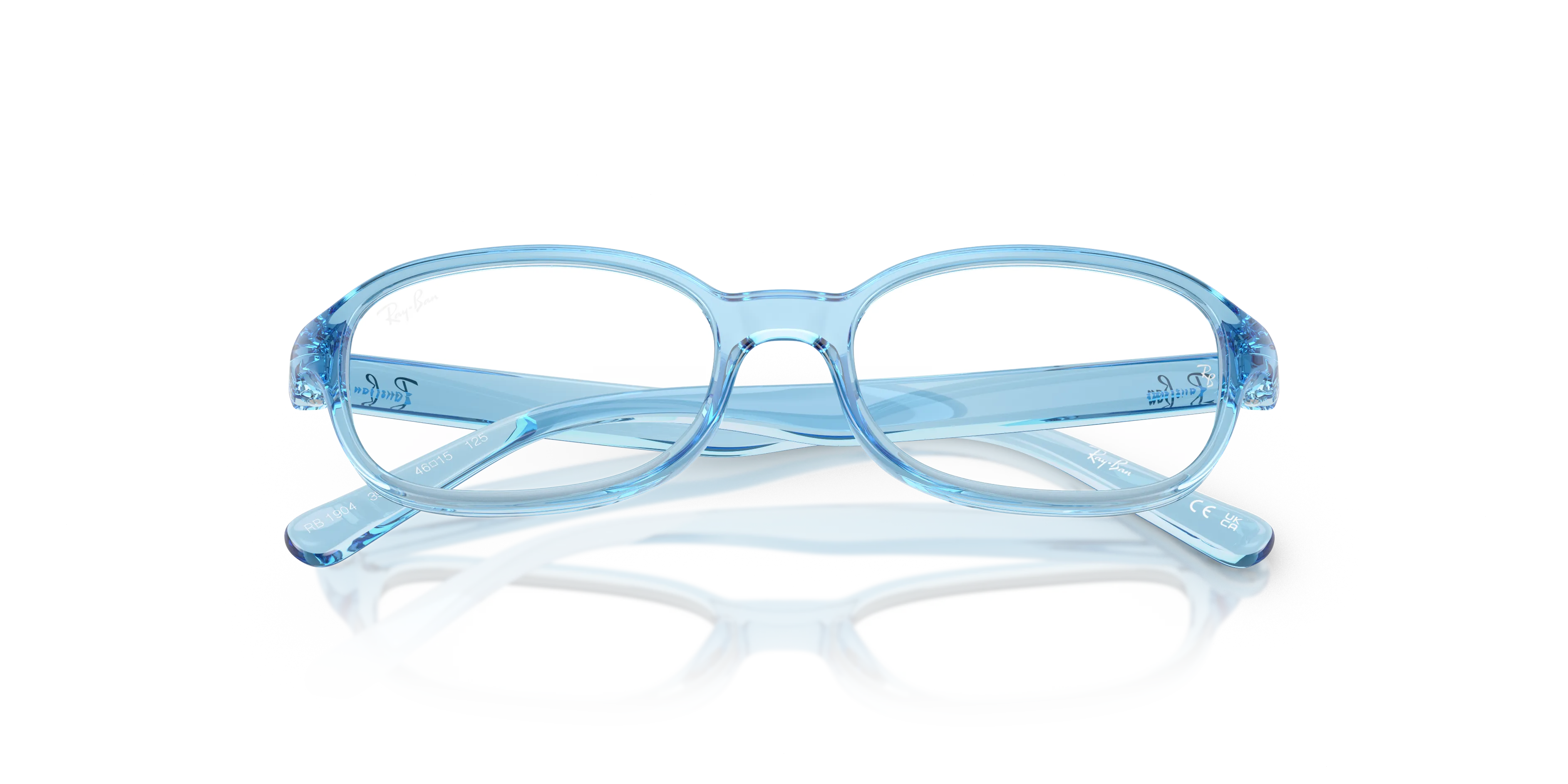 Ray - Ban RY1904 3981 Montature da vista Iniettato Blu Trasparente Pillow Normale - immagine 2