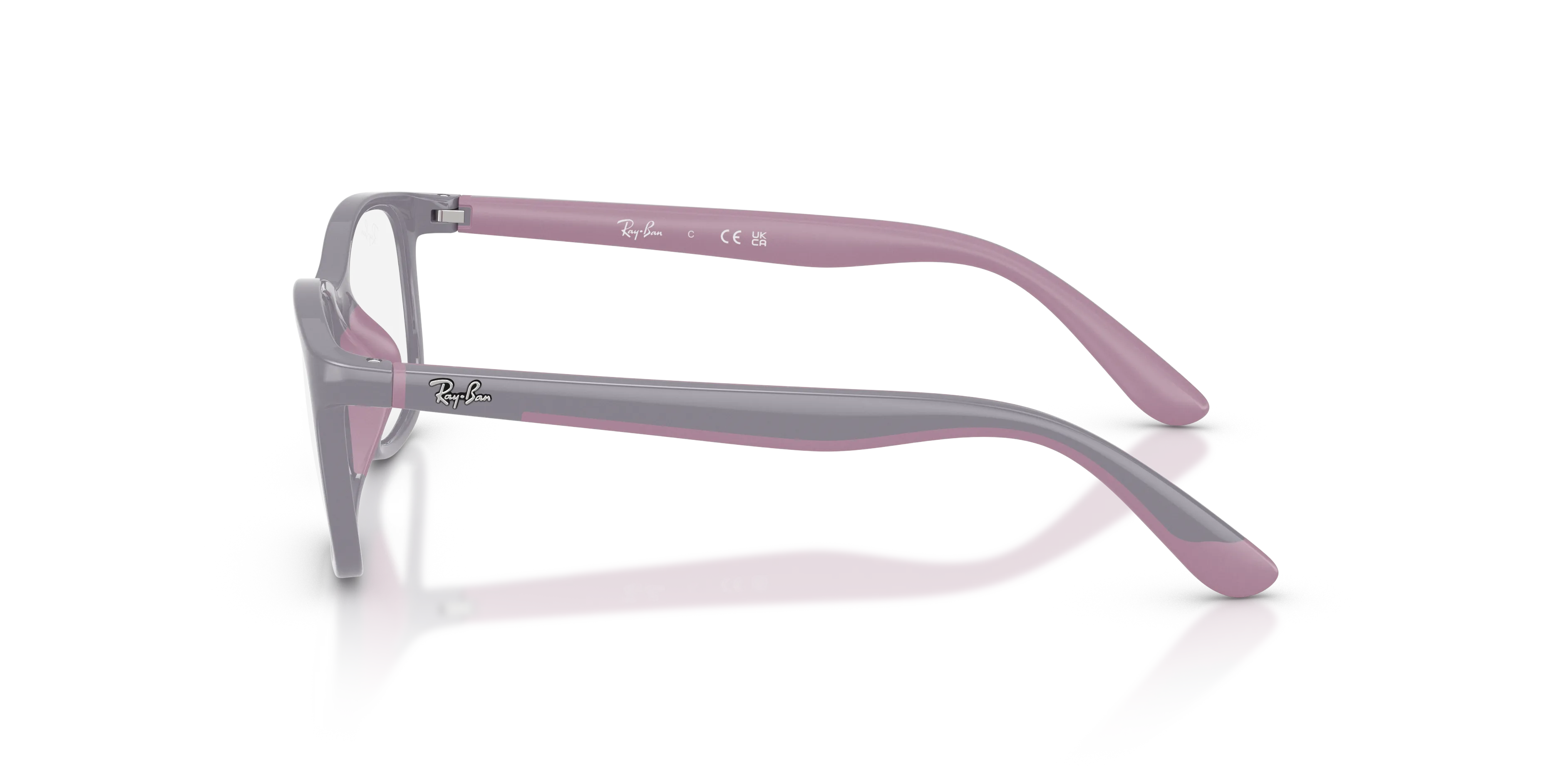 Ray - Ban RY1644 7512 Montature da vista Iniettato Rosa Trasparente Pillow Normale - immagine 4