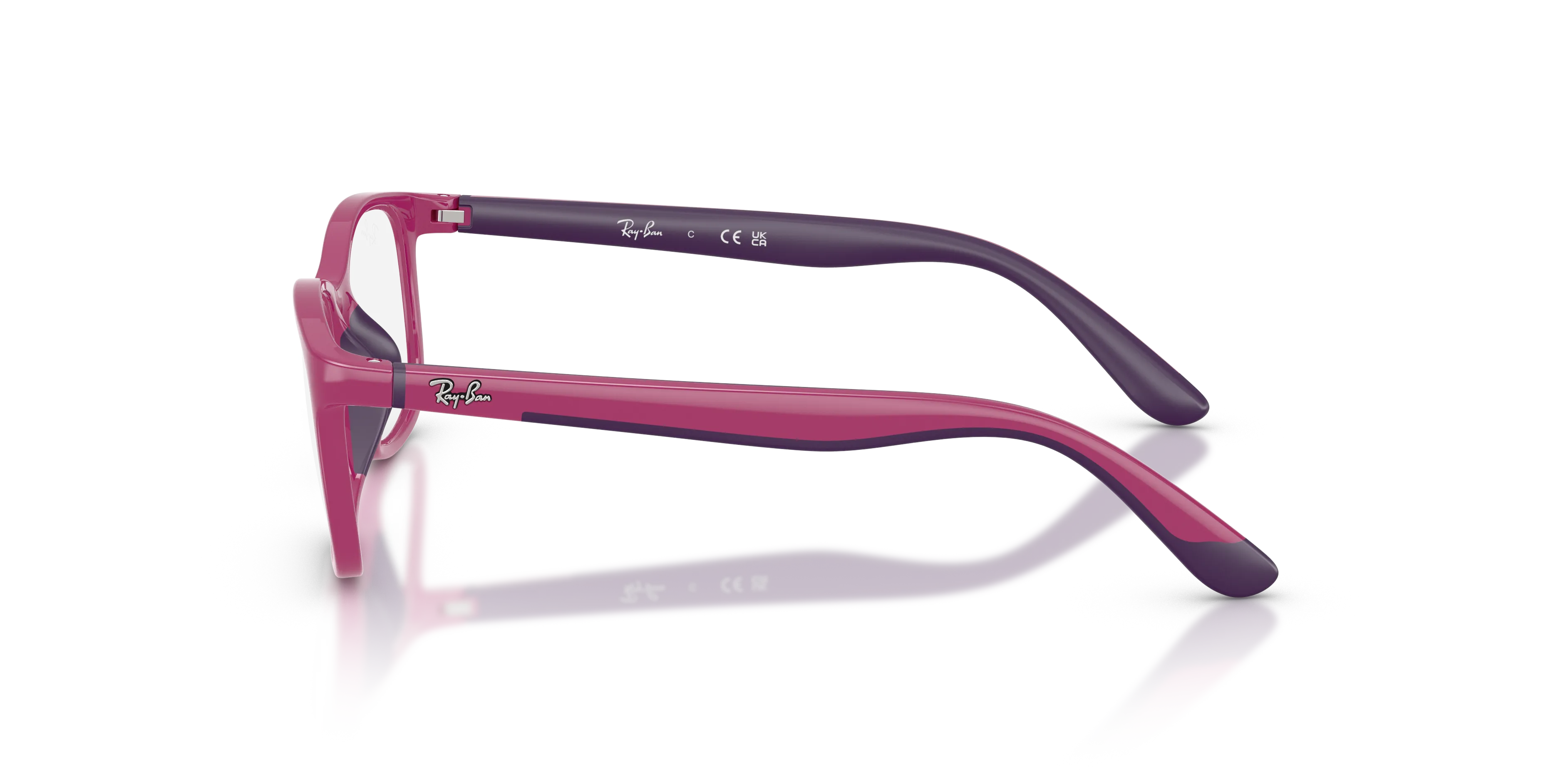 Ray - Ban RY1644 3933 Montature da vista Iniettato Viola Trasparente Pillow Normale - immagine 4
