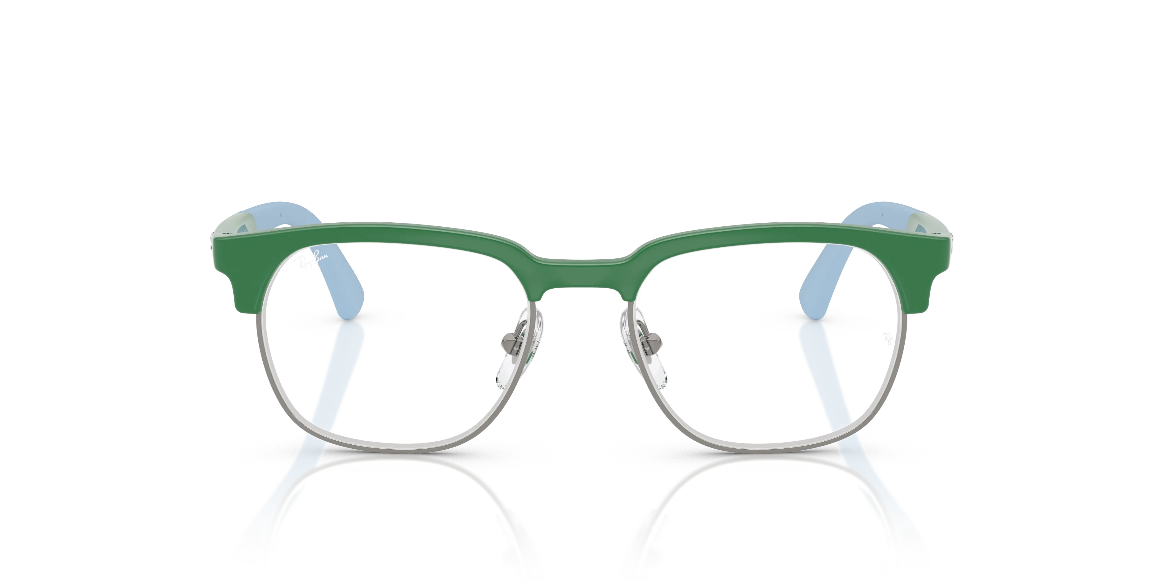 Ray - Ban RY1641 7507 Montature da vista Iniettato Verde Trasparente Squadrata Normale - immagine 3