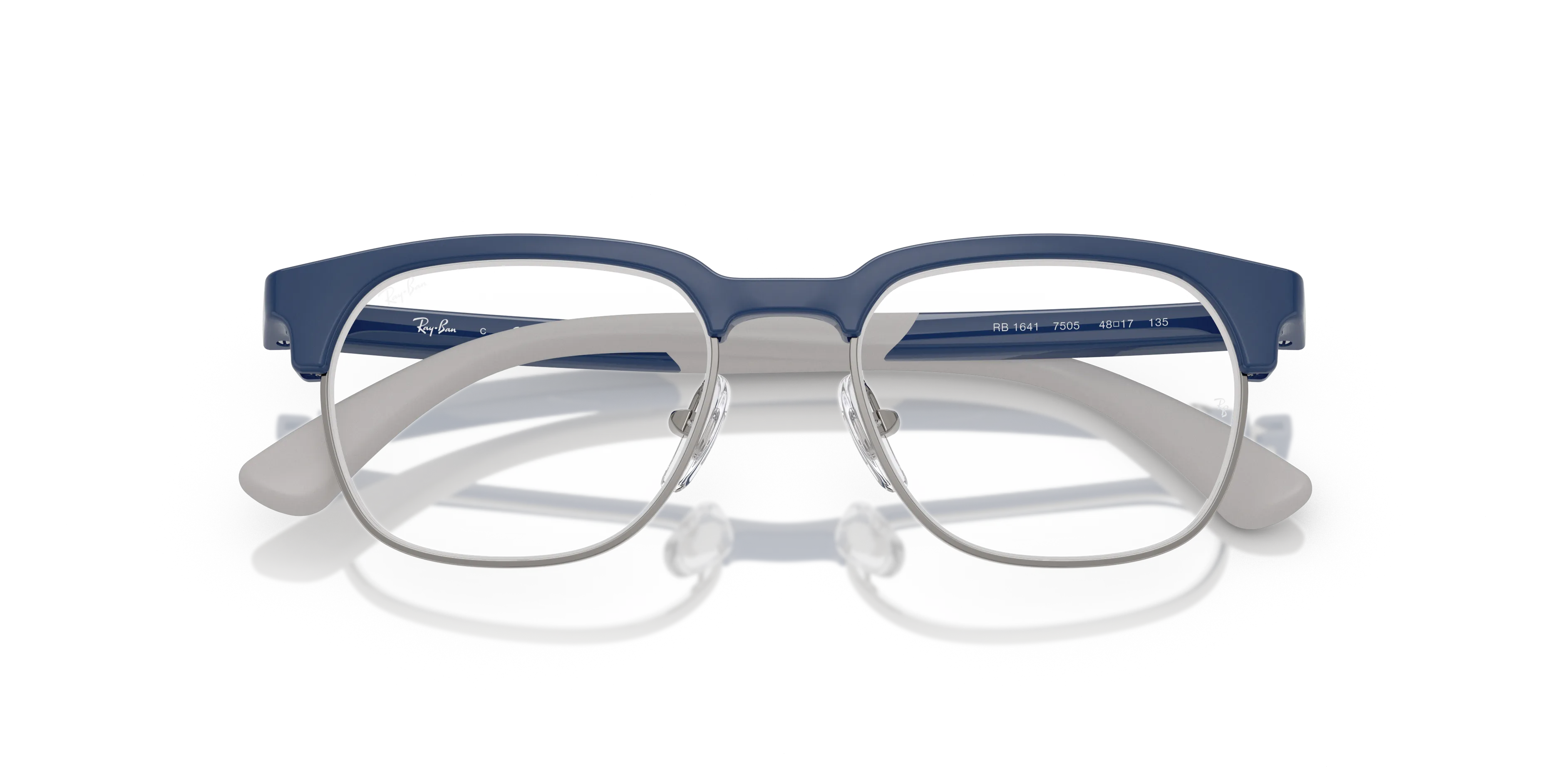 Ray - Ban RY1641 7505 Montature da vista Iniettato Blu Trasparente Squadrata Normale - immagine 2
