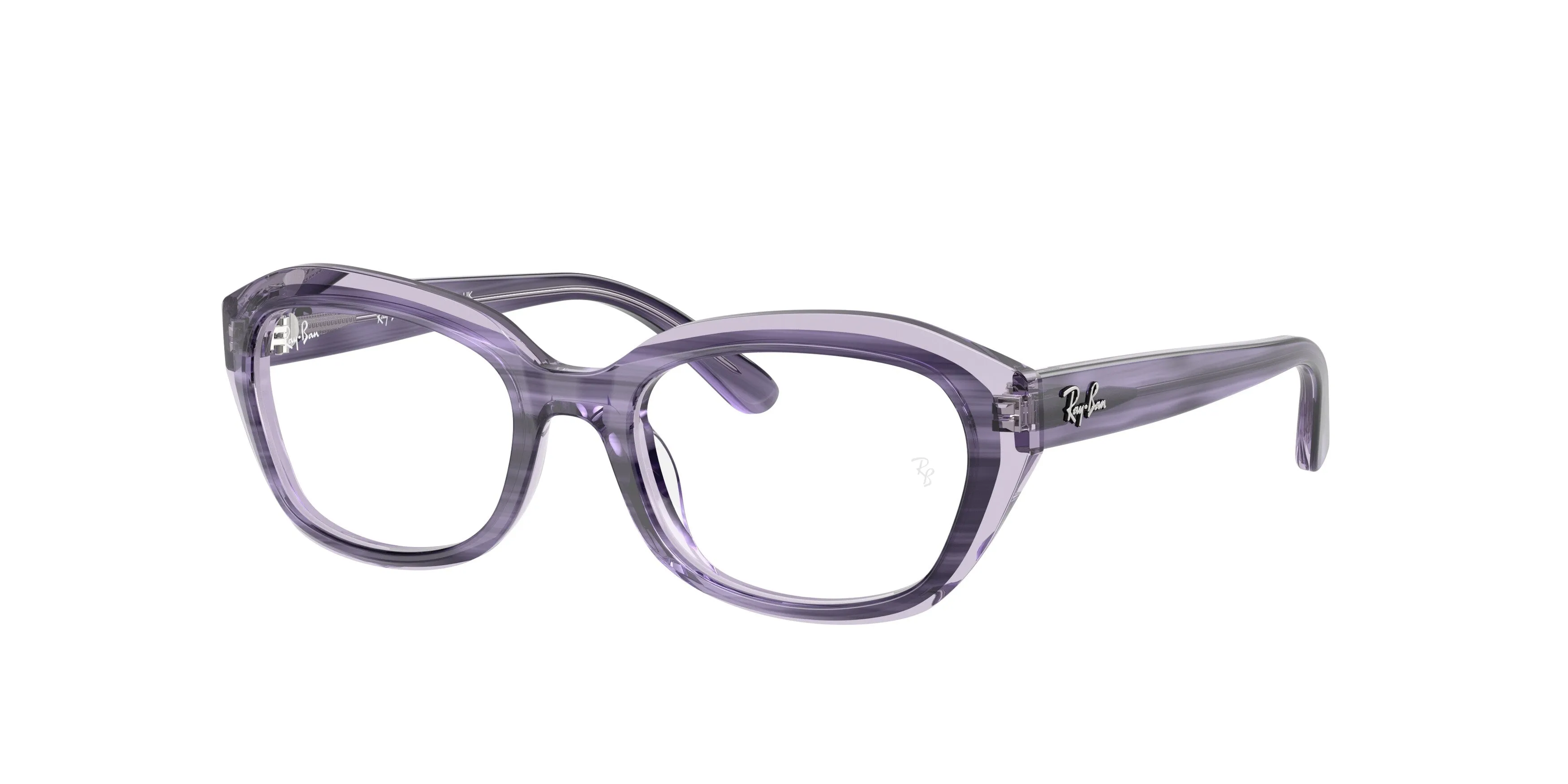 Ray - Ban RY1636 3989 Montature da vista Acetato Viola Trasparente Geometrica Normale - immagine 1