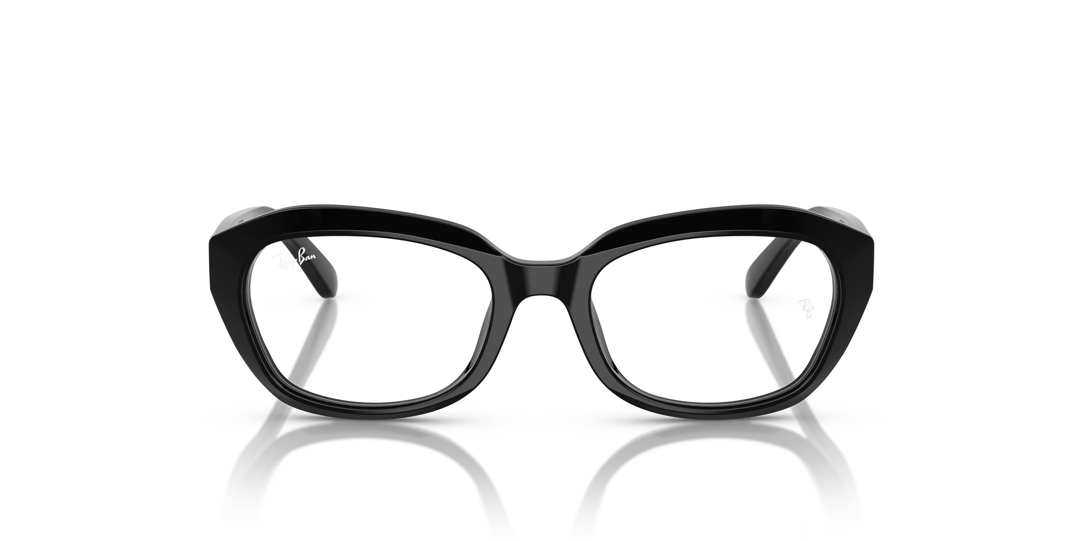 Ray - Ban RY1636 3542 Montature da vista Acetato Nero Trasparente Geometrica Normale - immagine 3