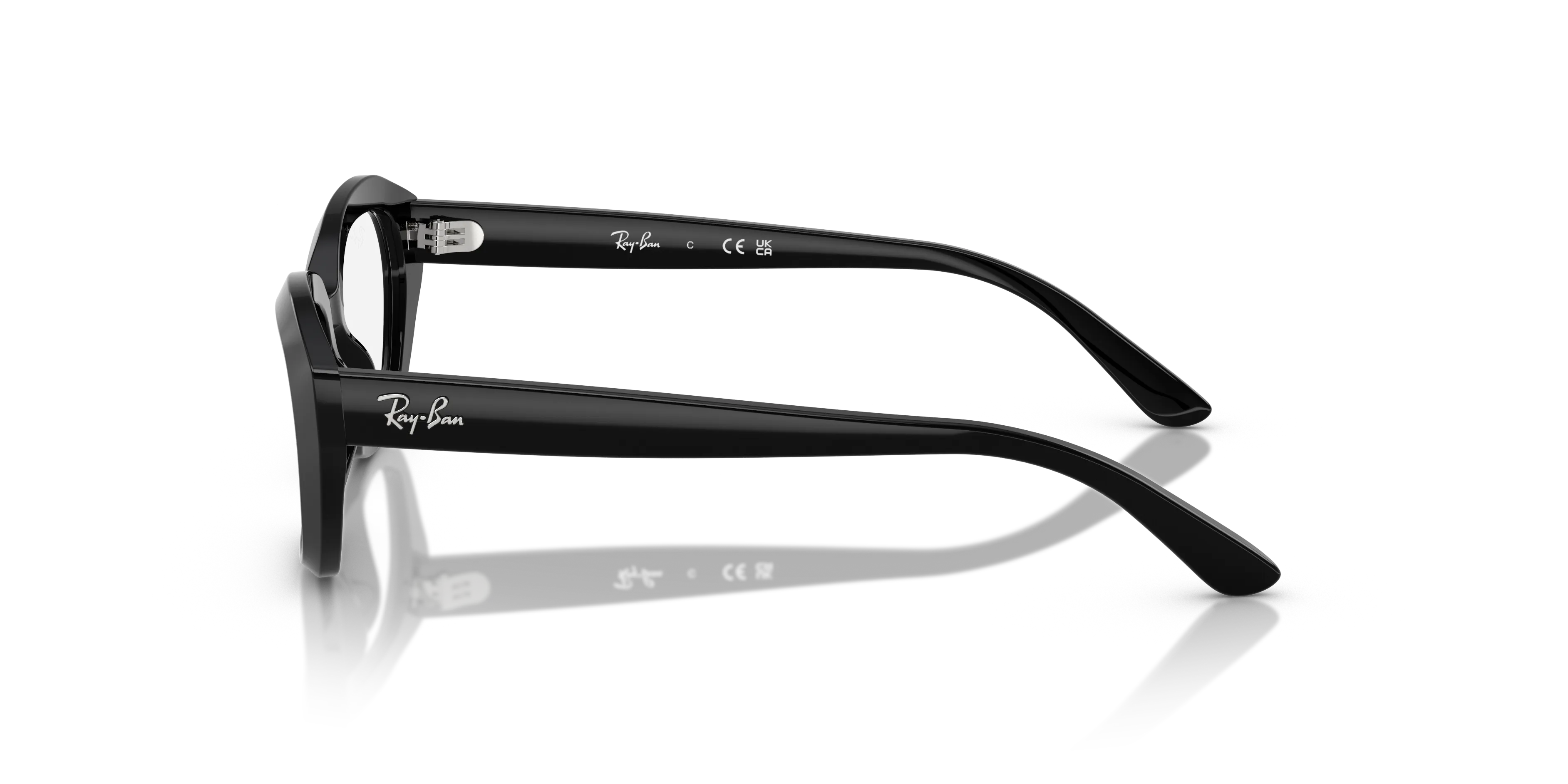 Ray - Ban RY1636 3542 Montature da vista Acetato Nero Trasparente Geometrica Normale - immagine 4