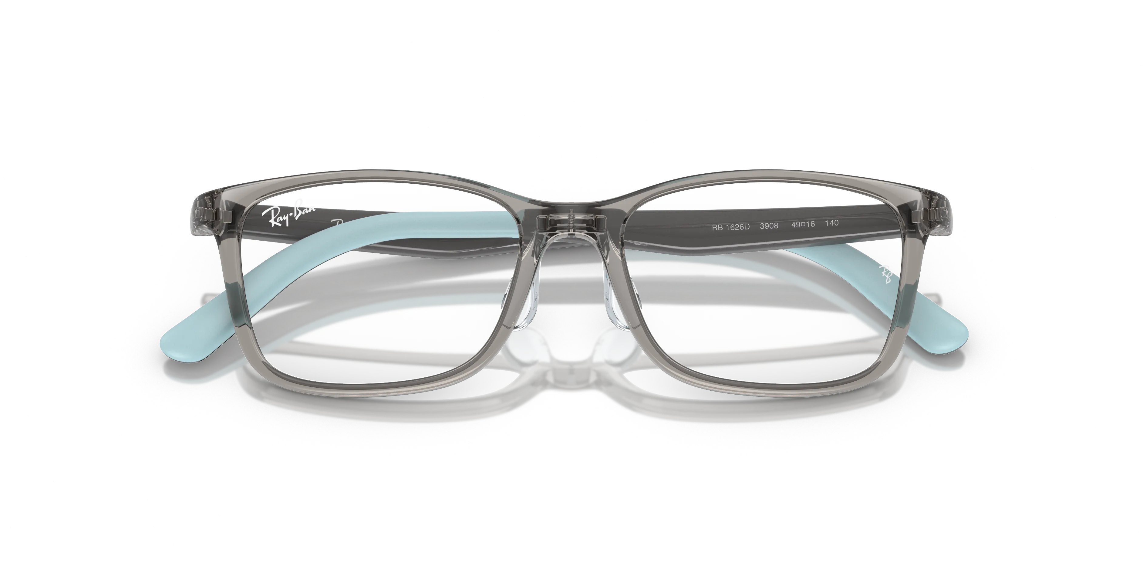 Ray - Ban RY1626D 3908 Montature da vista Iniettato Grigio Trasparente Squadrata Normale - immagine 2