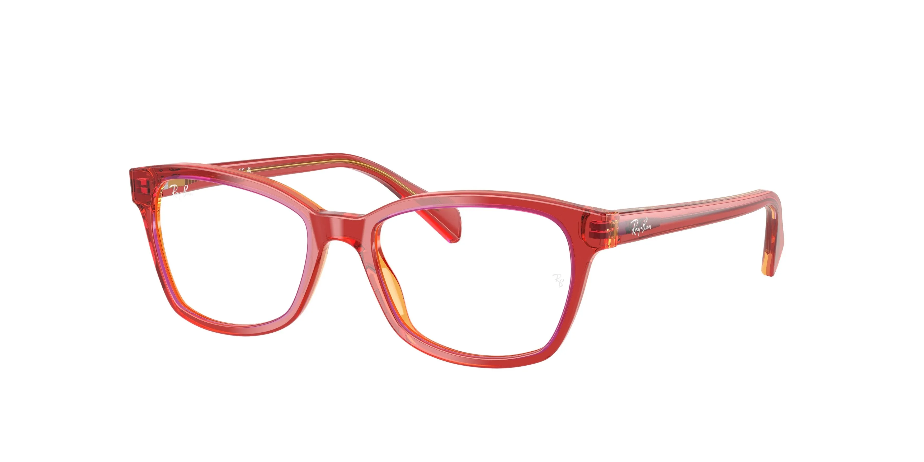 Ray - Ban RY1591 3998 Montature da vista Acetato Rosso Trasparente Squadrata Normale - immagine 1
