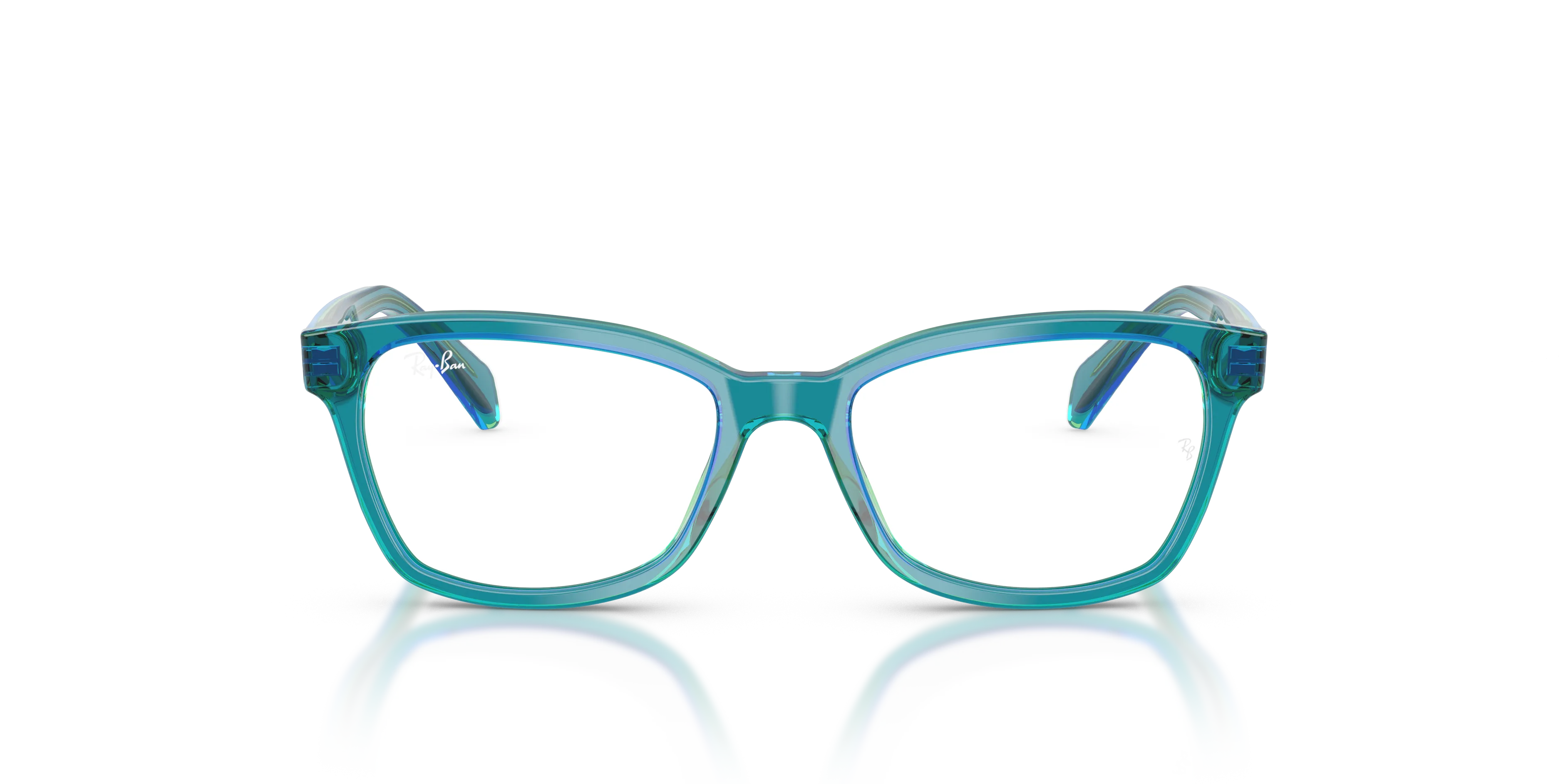 Ray - Ban RY1591 3996 Montature da vista Acetato Blu Trasparente Squadrata Normale - immagine 3