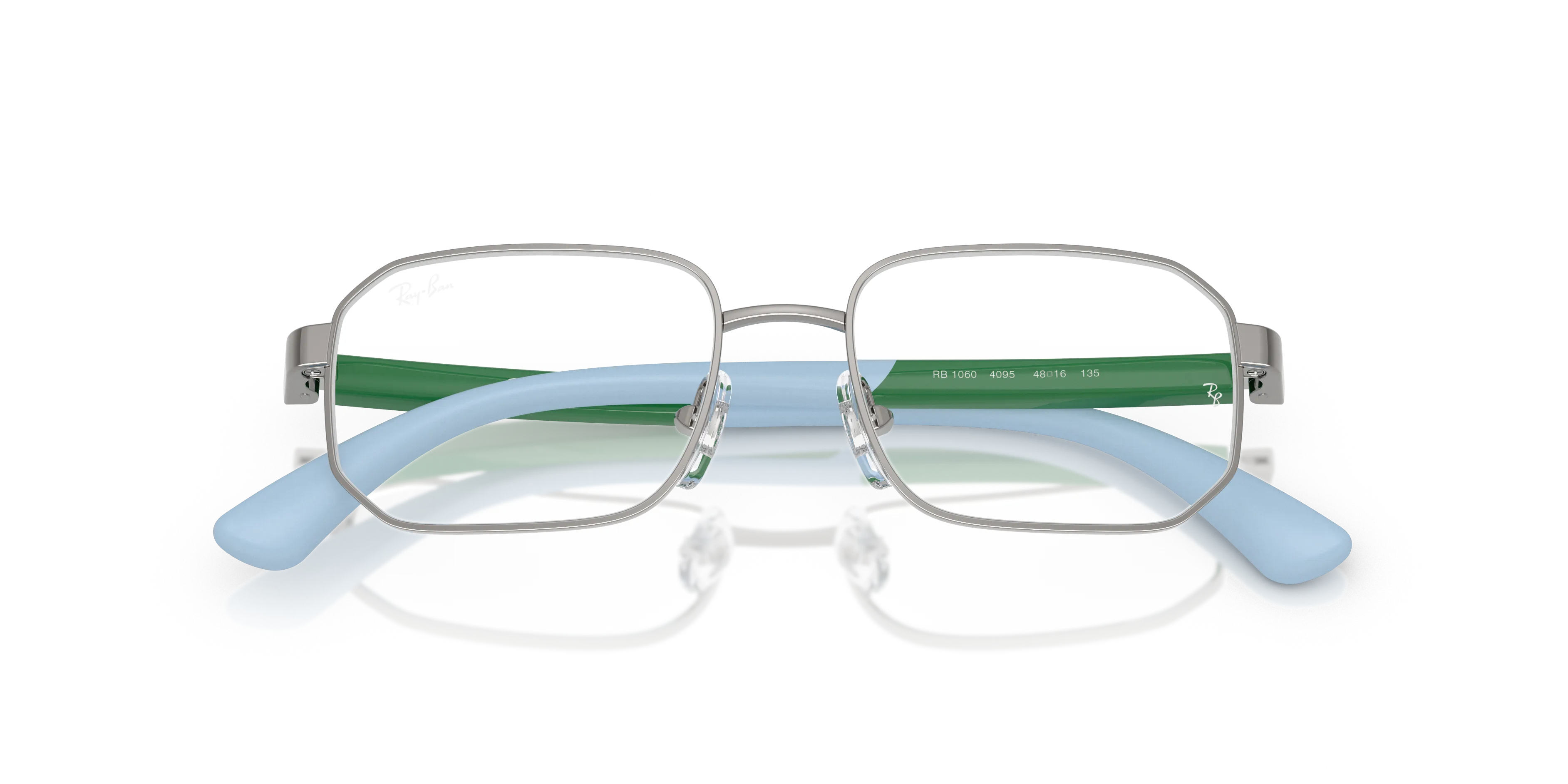Ray - Ban RY1060 4095 Montature da vista Metallo Grigio Trasparente Geometrica Normale - immagine 2