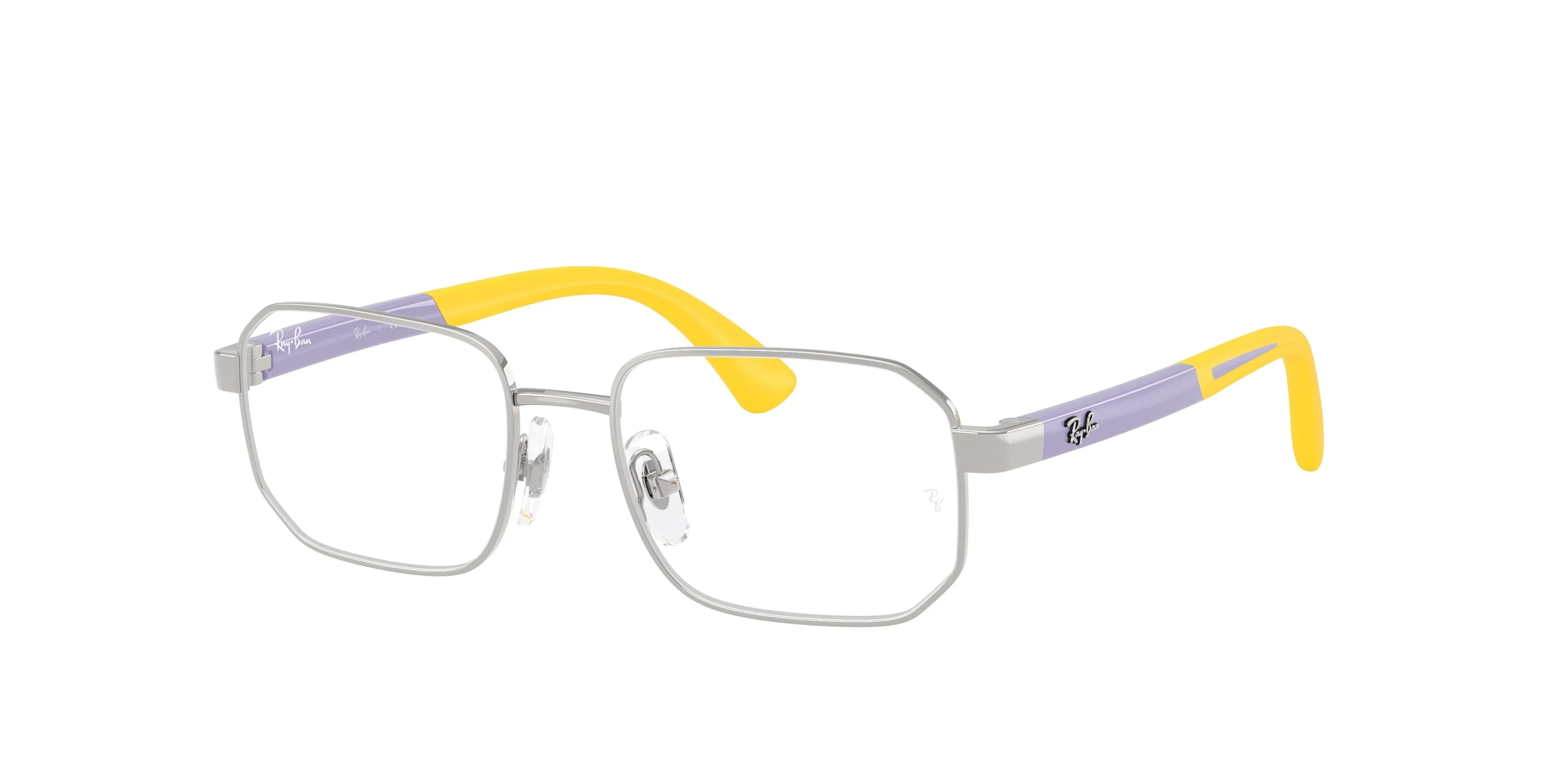 Ray - Ban RY1060 4090 Montature da vista Metallo Argento Trasparente Geometrica Normale - immagine 1