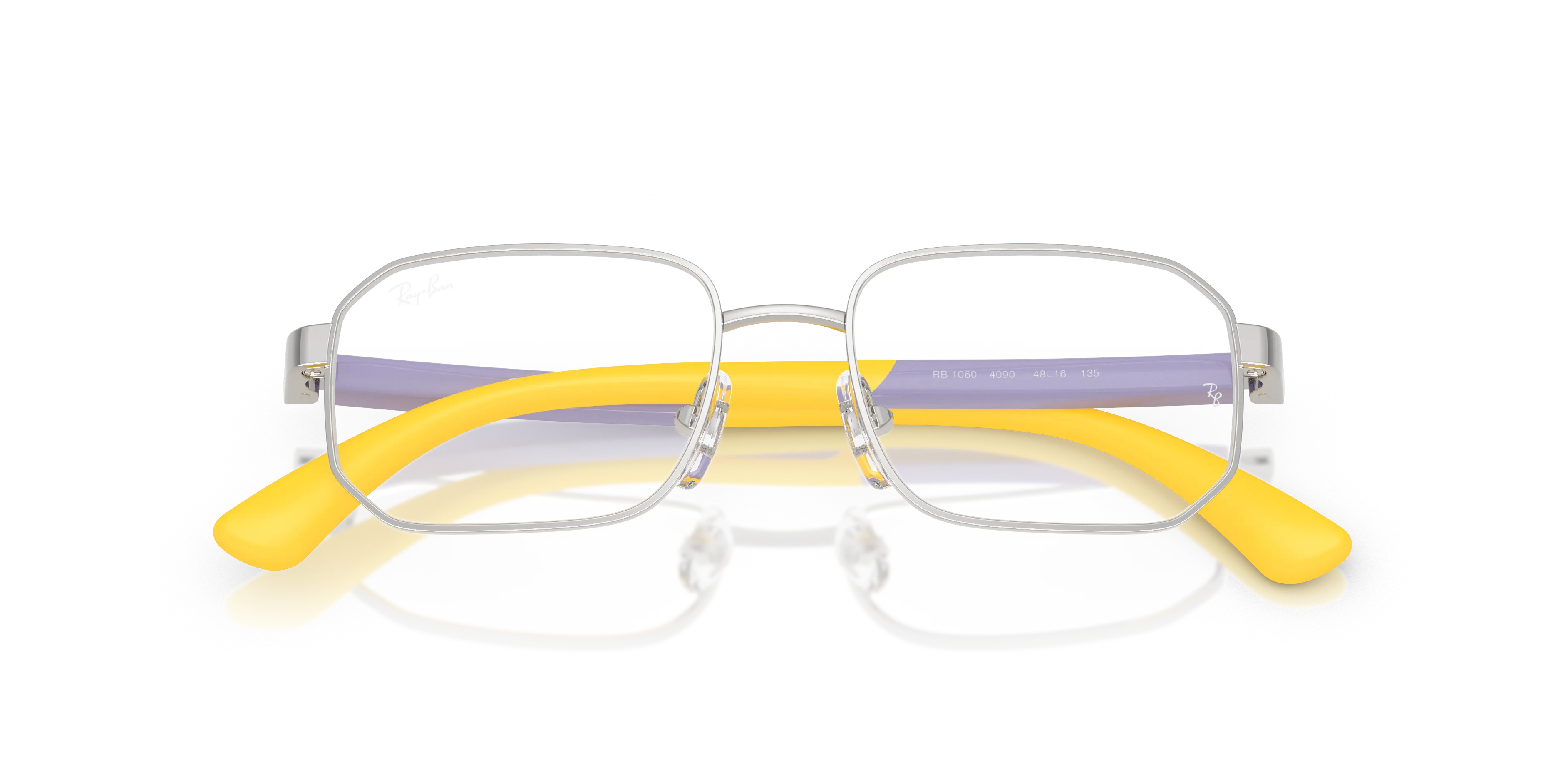 Ray - Ban RY1060 4090 Montature da vista Metallo Argento Trasparente Geometrica Normale - immagine 2