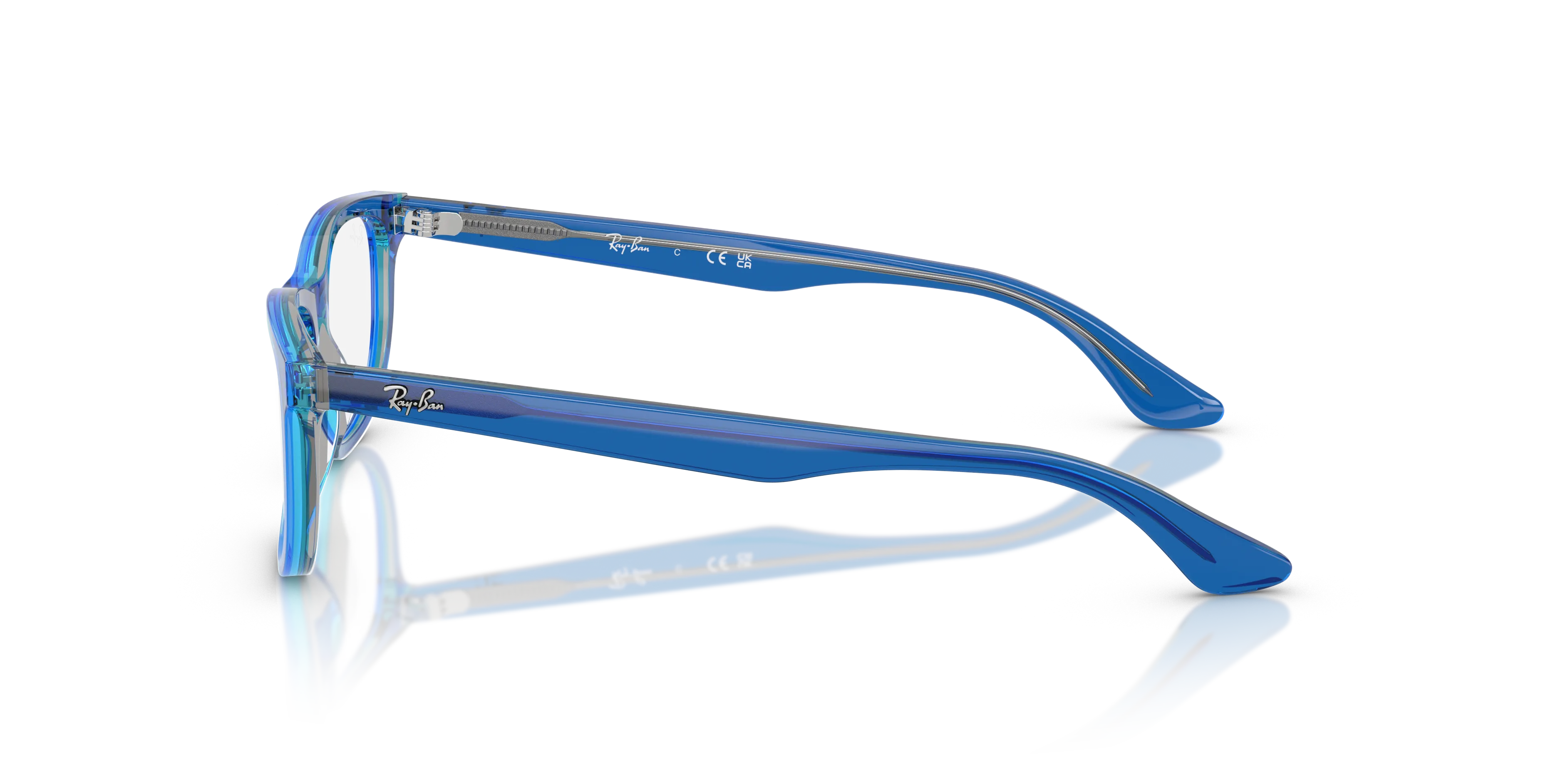 Ray - Ban RY1642 3999 Montature da vista Acetato Blu Trasparente Pillow Normale - immagine 4