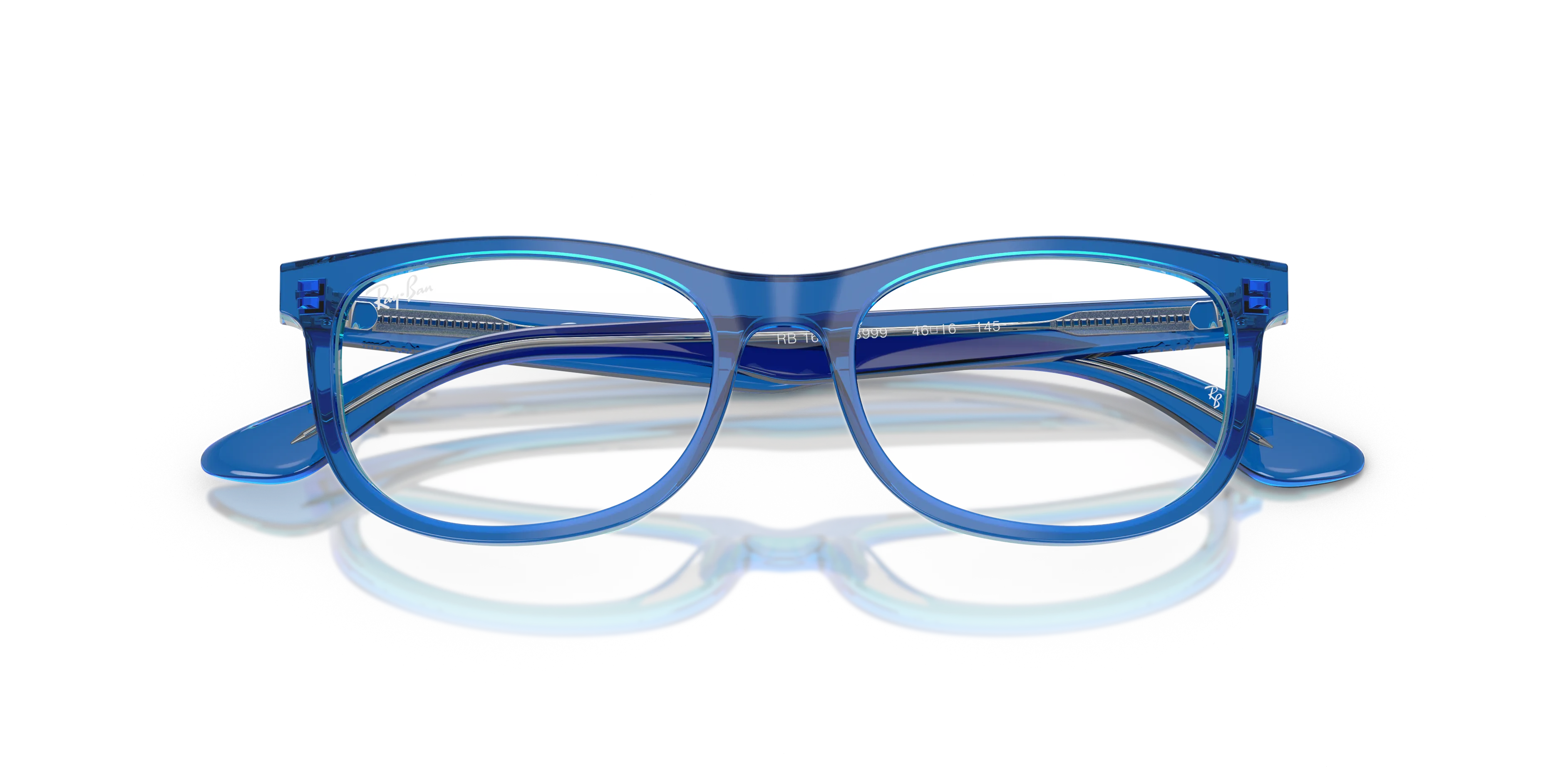 Ray - Ban RY1642 3999 Montature da vista Acetato Blu Trasparente Pillow Normale - immagine 2