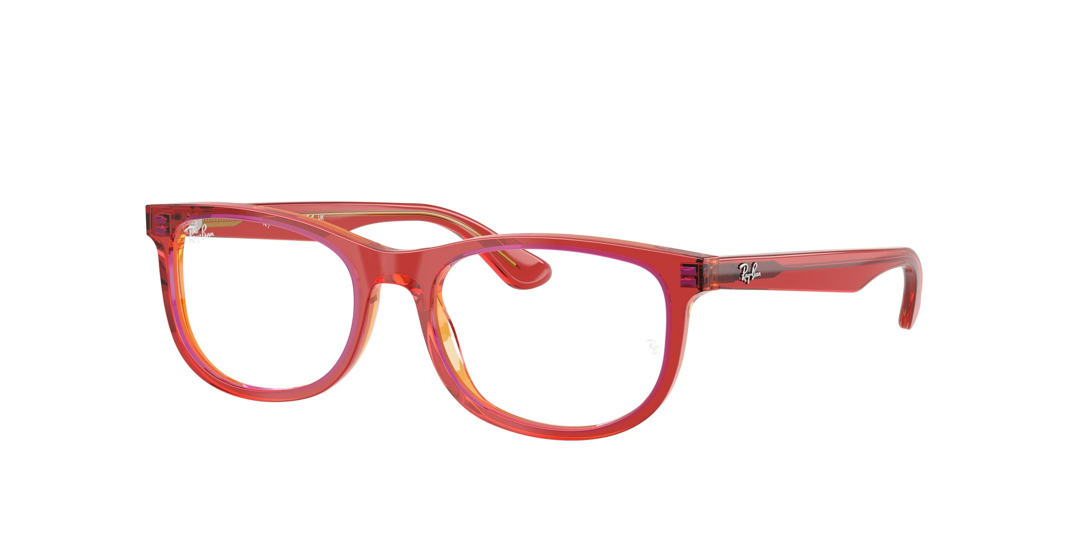 Ray - Ban RY1642 3998 Montature da vista Acetato Rosso Trasparente Pillow Normale - immagine 1