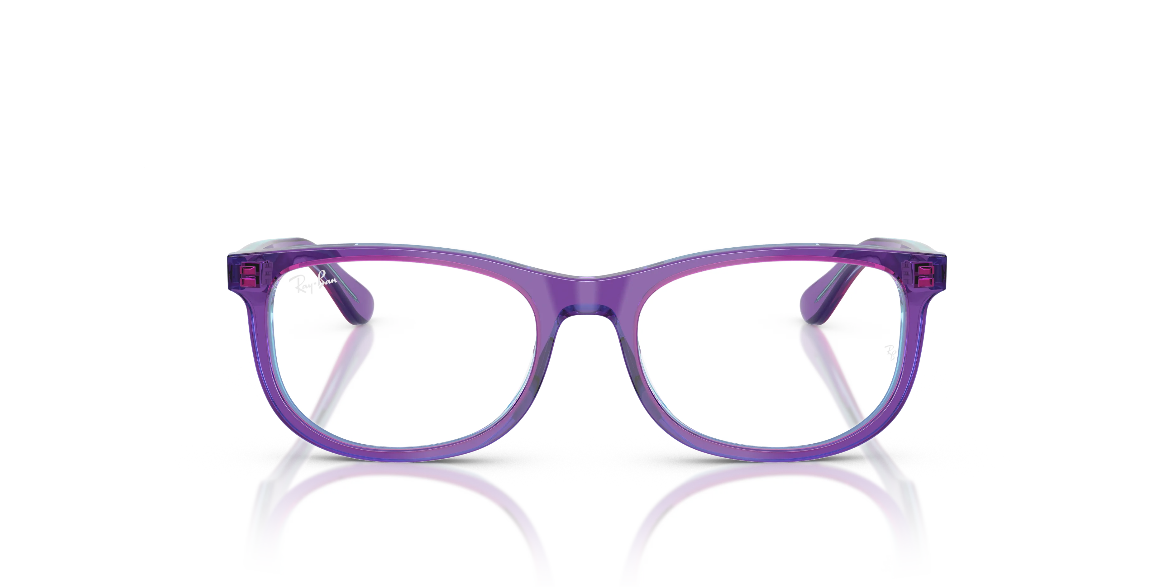 Ray - Ban RY1642 3997 Montature da vista Acetato Viola Trasparente Pillow Normale - immagine 3