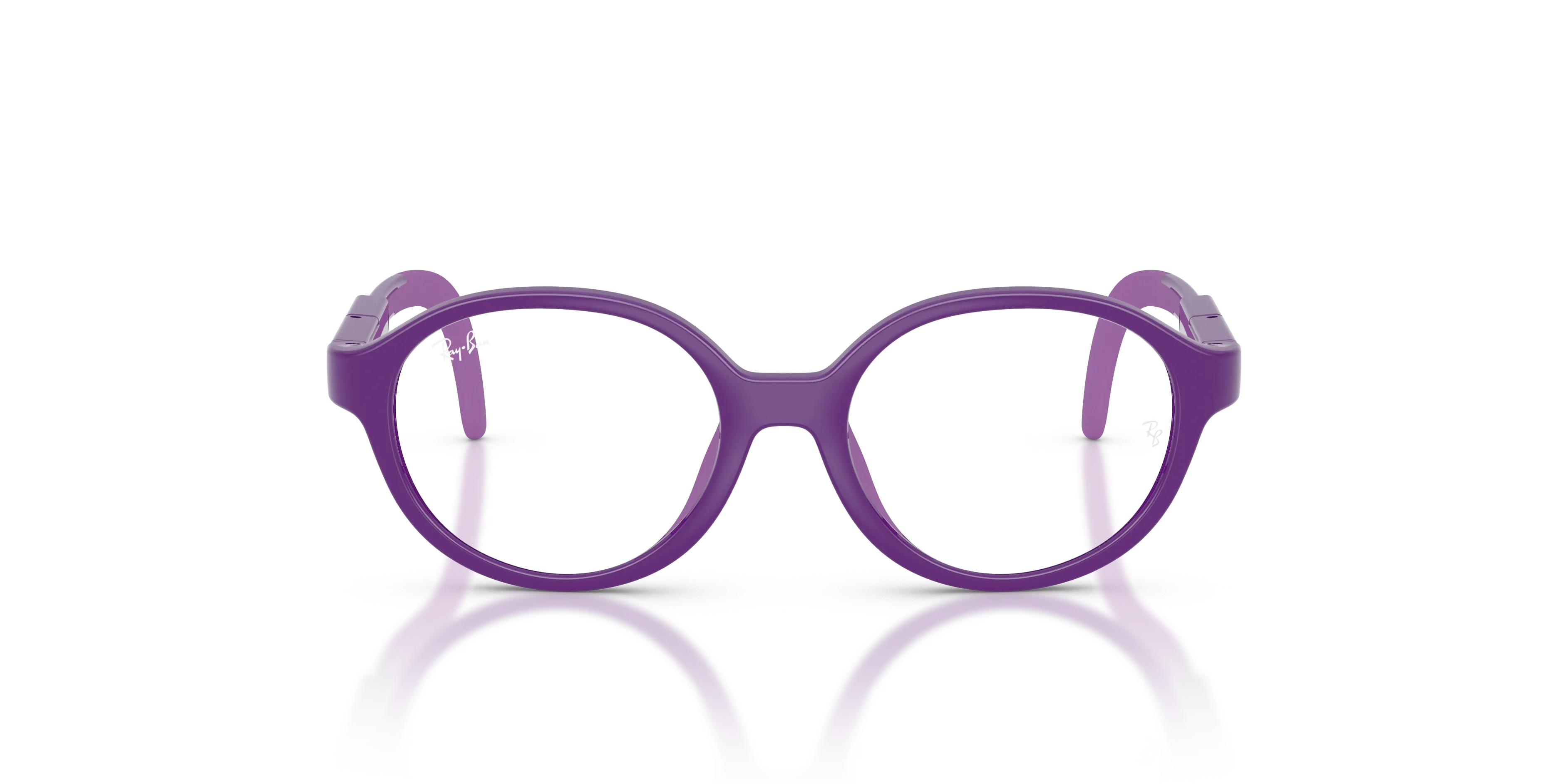 Ray - Ban RYA1981 7532 Montature da vista Iniettato Viola Trasparente Pantos Normale - immagine 3