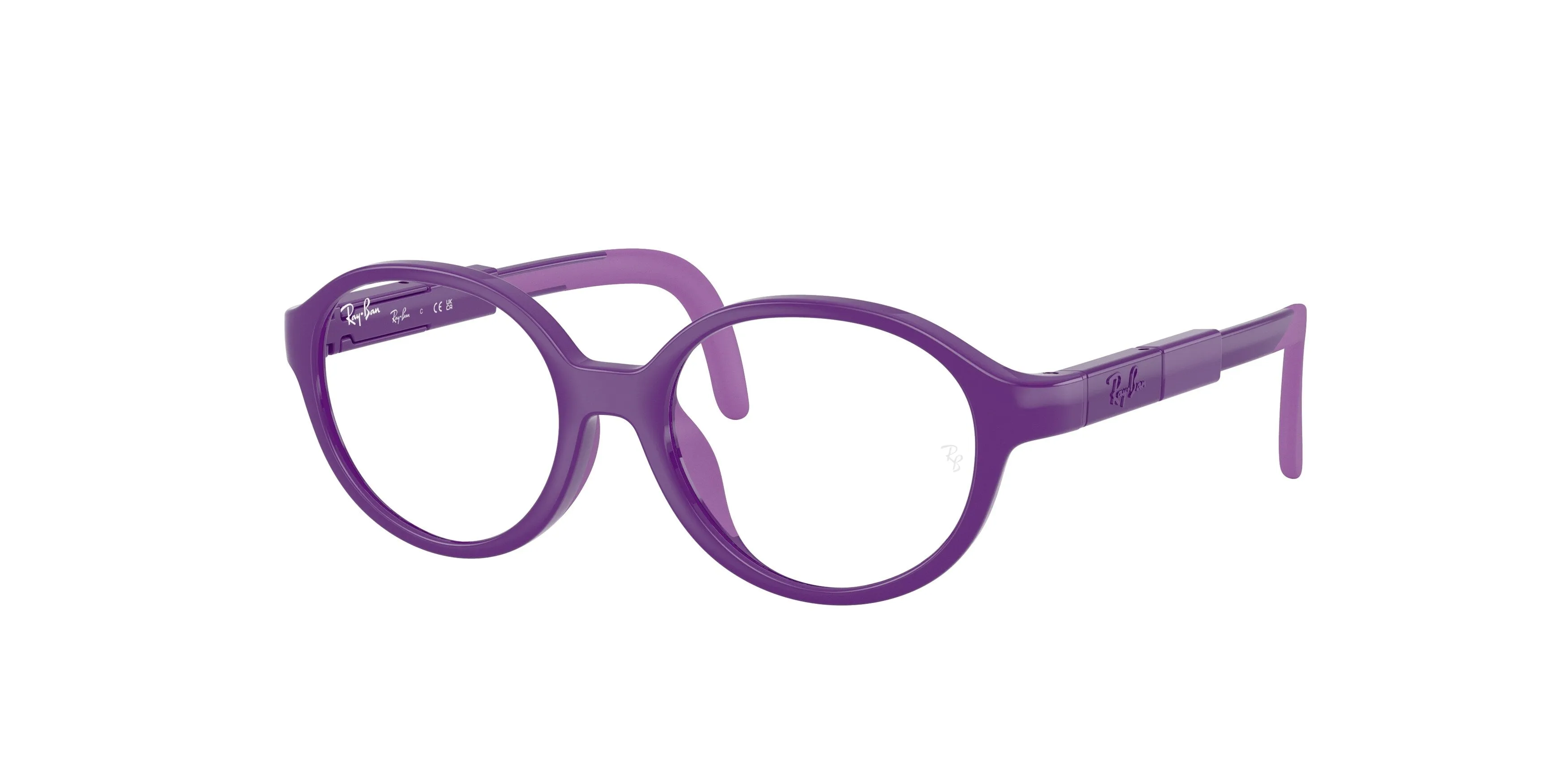 Ray - Ban RYA1981 7532 Montature da vista Iniettato Viola Trasparente Pantos Normale - immagine 1