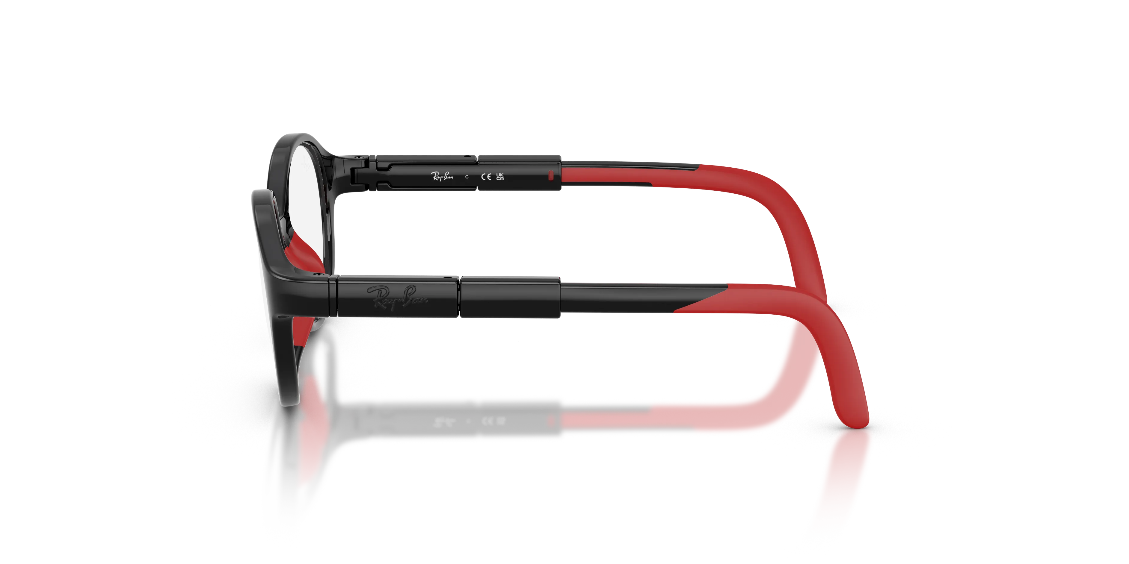 Ray - Ban RYA1981 7529 Montature da vista Iniettato Nero Trasparente Pantos Normale - immagine 4