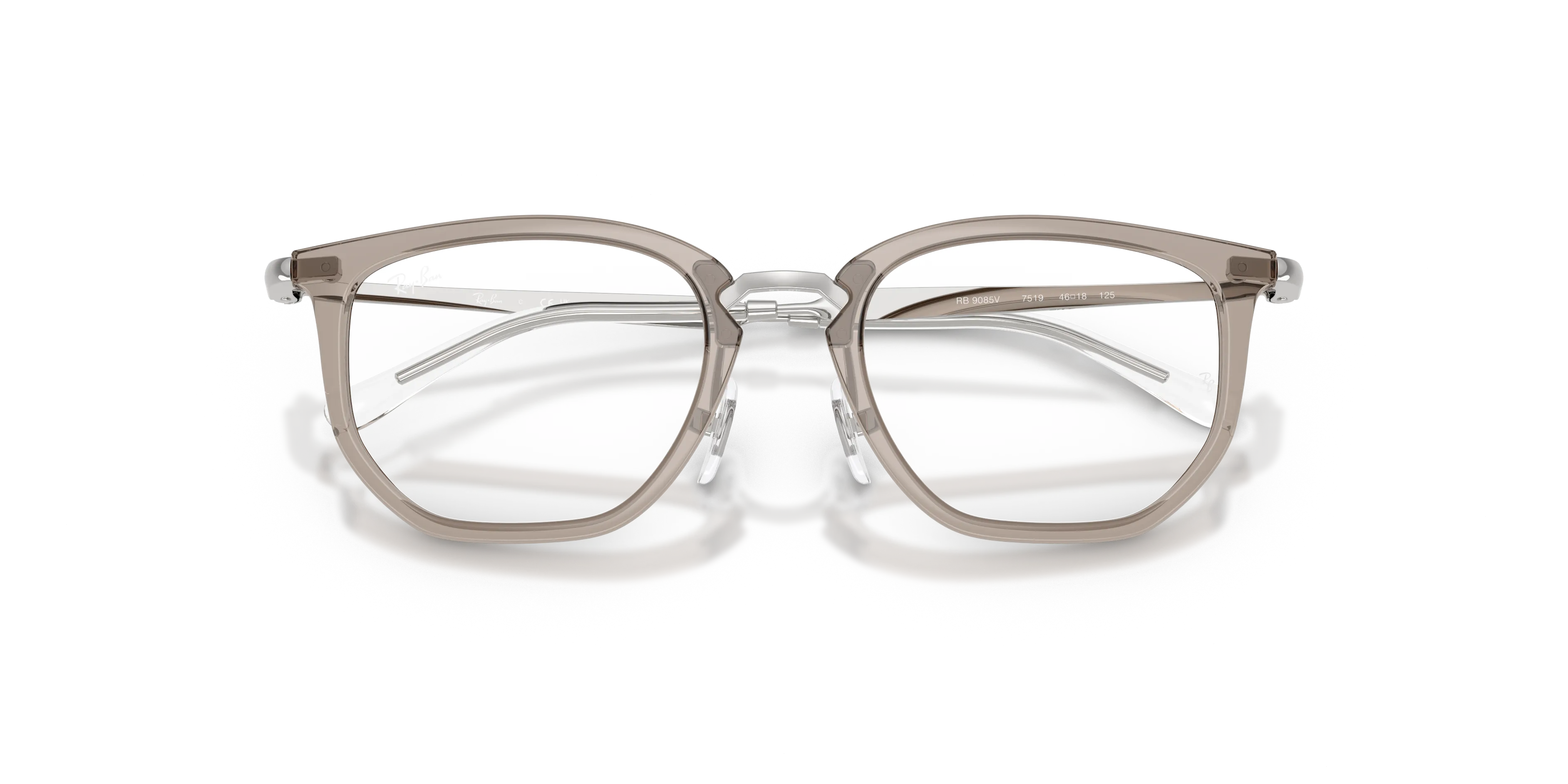 Ray - Ban RY9085V 7519 Montature da vista Nylon Grigio Trasparente Geometrica Normale - immagine 2