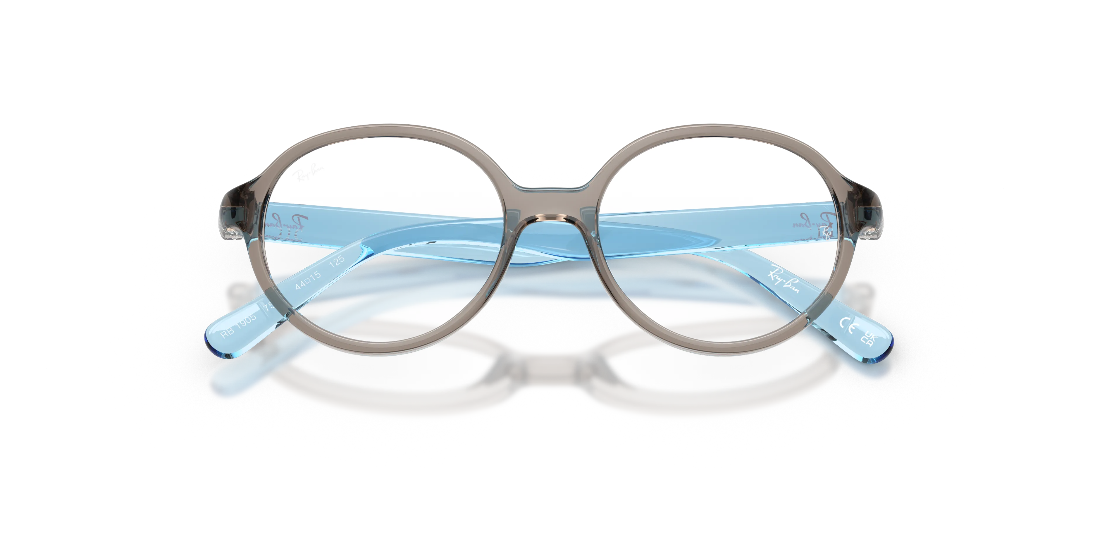 Ray - Ban RY1905 7535 Montature da vista Iniettato Grigio Trasparente Pantos Normale - immagine 2