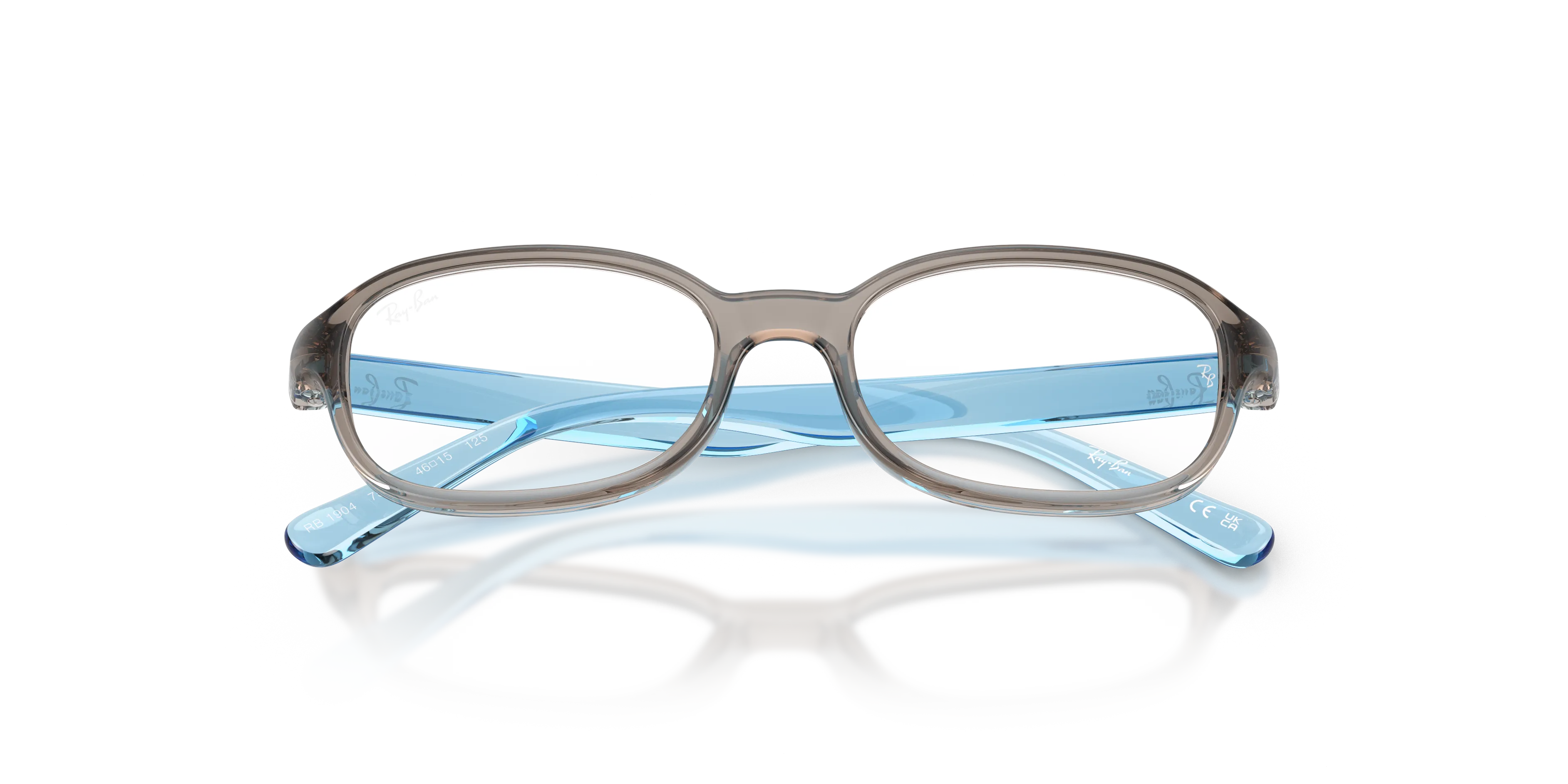 Ray - Ban RY1904 7535 Montature da vista Iniettato Grigio Trasparente Pillow Normale - immagine 2