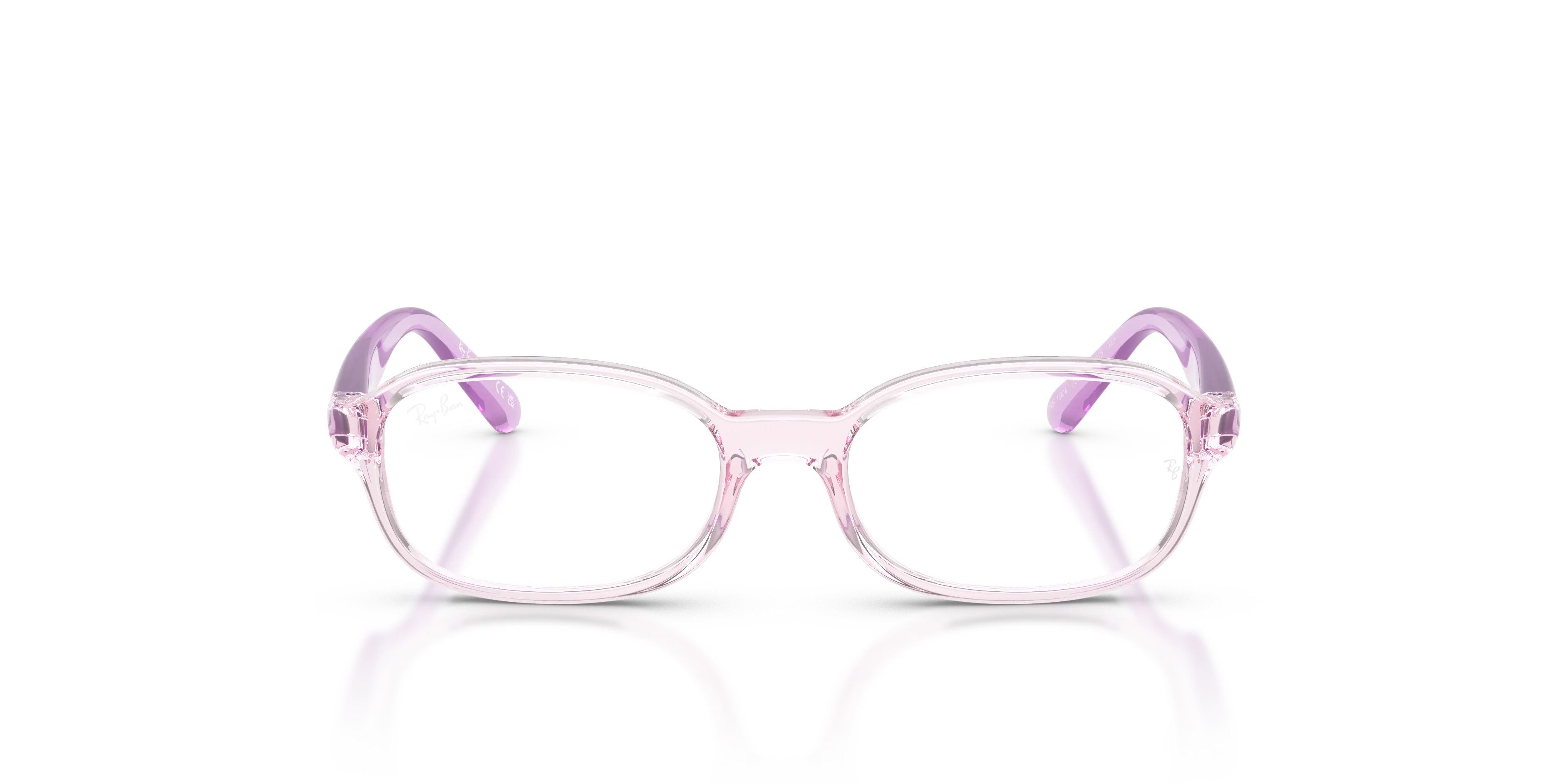 Ray - Ban RY1904 7534 Montature da vista Iniettato Rosa Trasparente Pillow Normale - immagine 3