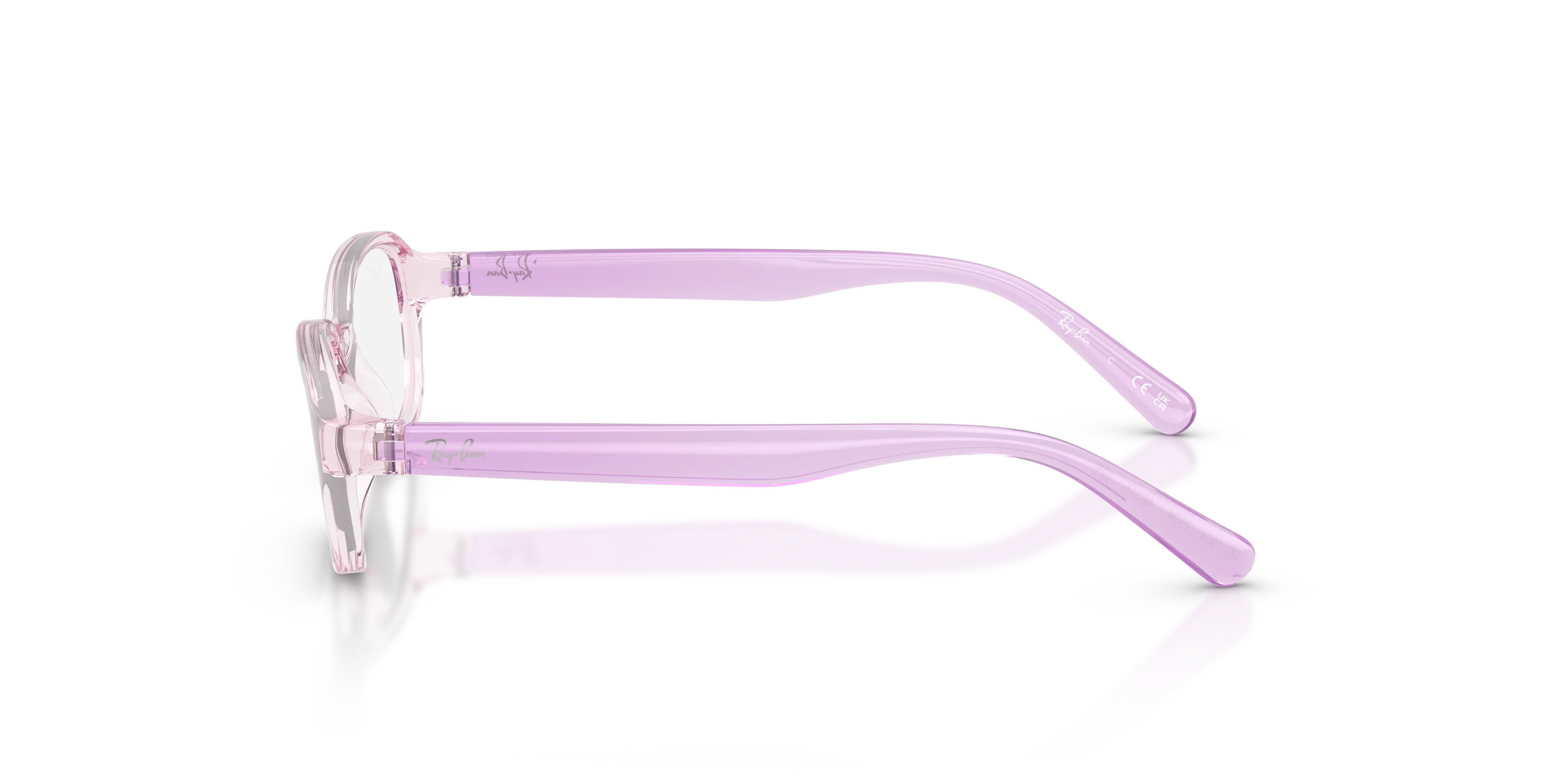 Ray - Ban RY1904 7534 Montature da vista Iniettato Rosa Trasparente Pillow Normale - immagine 4