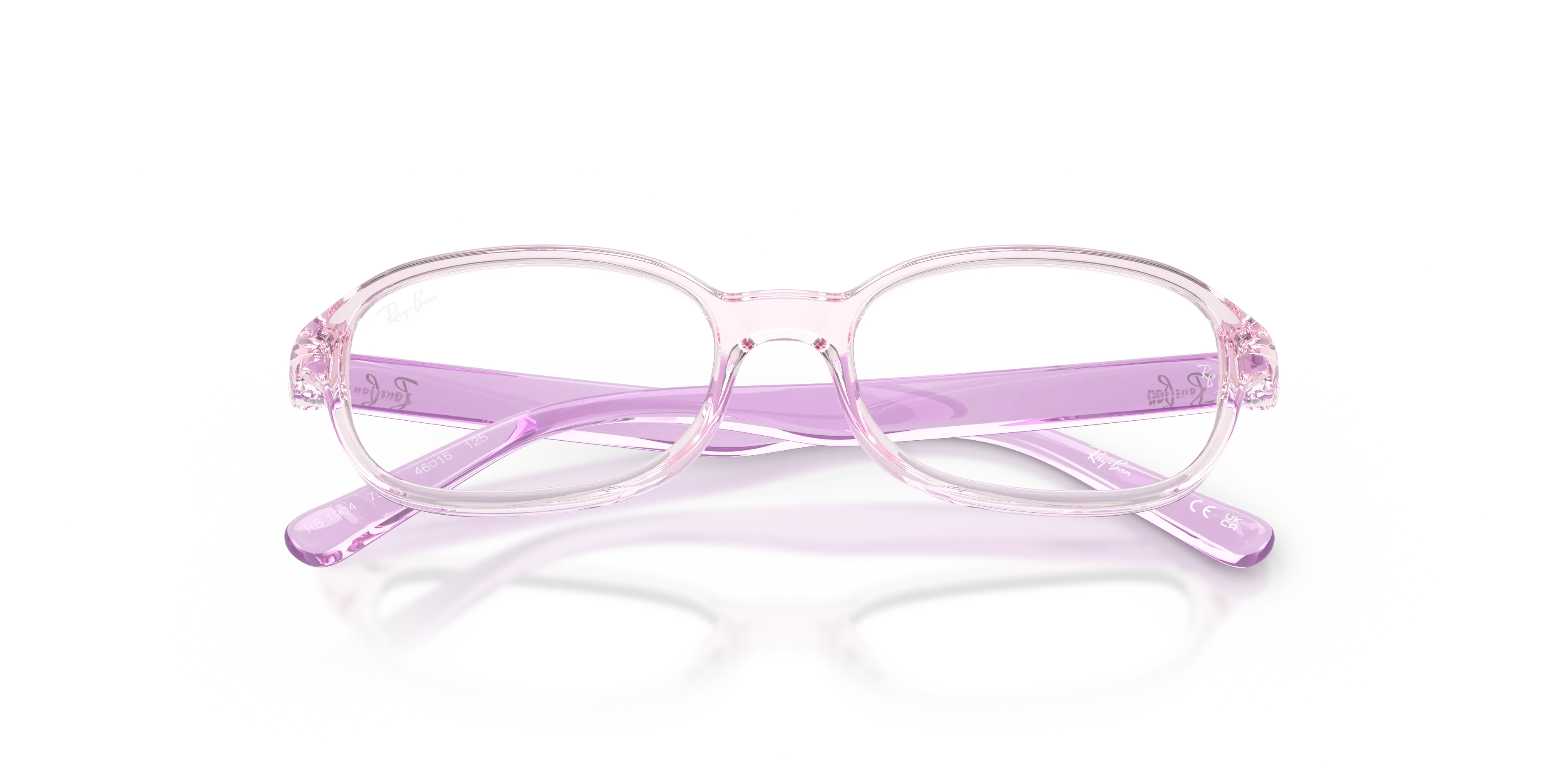 Ray - Ban RY1904 7534 Montature da vista Iniettato Rosa Trasparente Pillow Normale - immagine 2