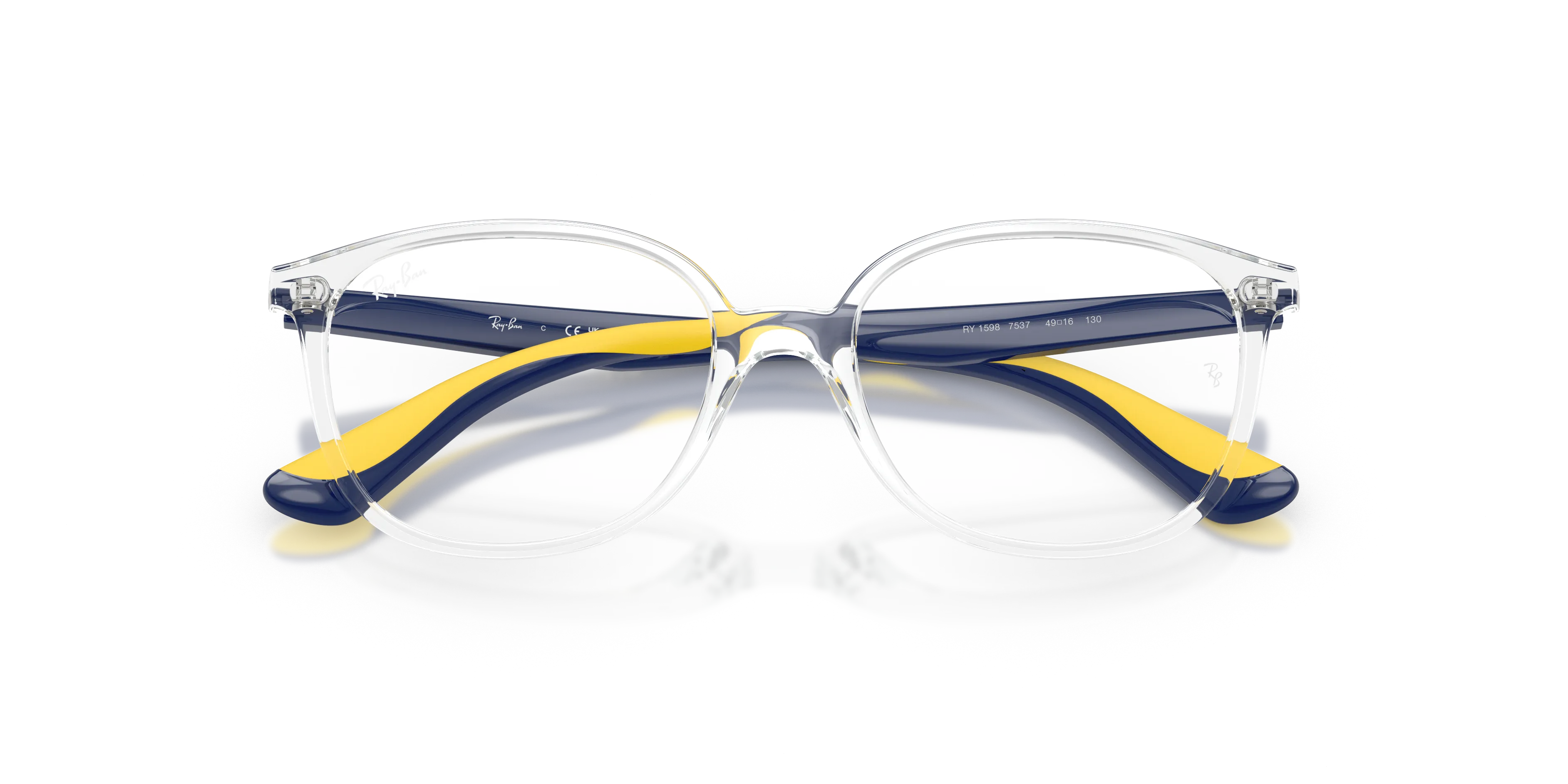 Ray - Ban RY1598 7537 Montature da vista Nylon Trasparente Trasparente Squadrata Normale - immagine 2