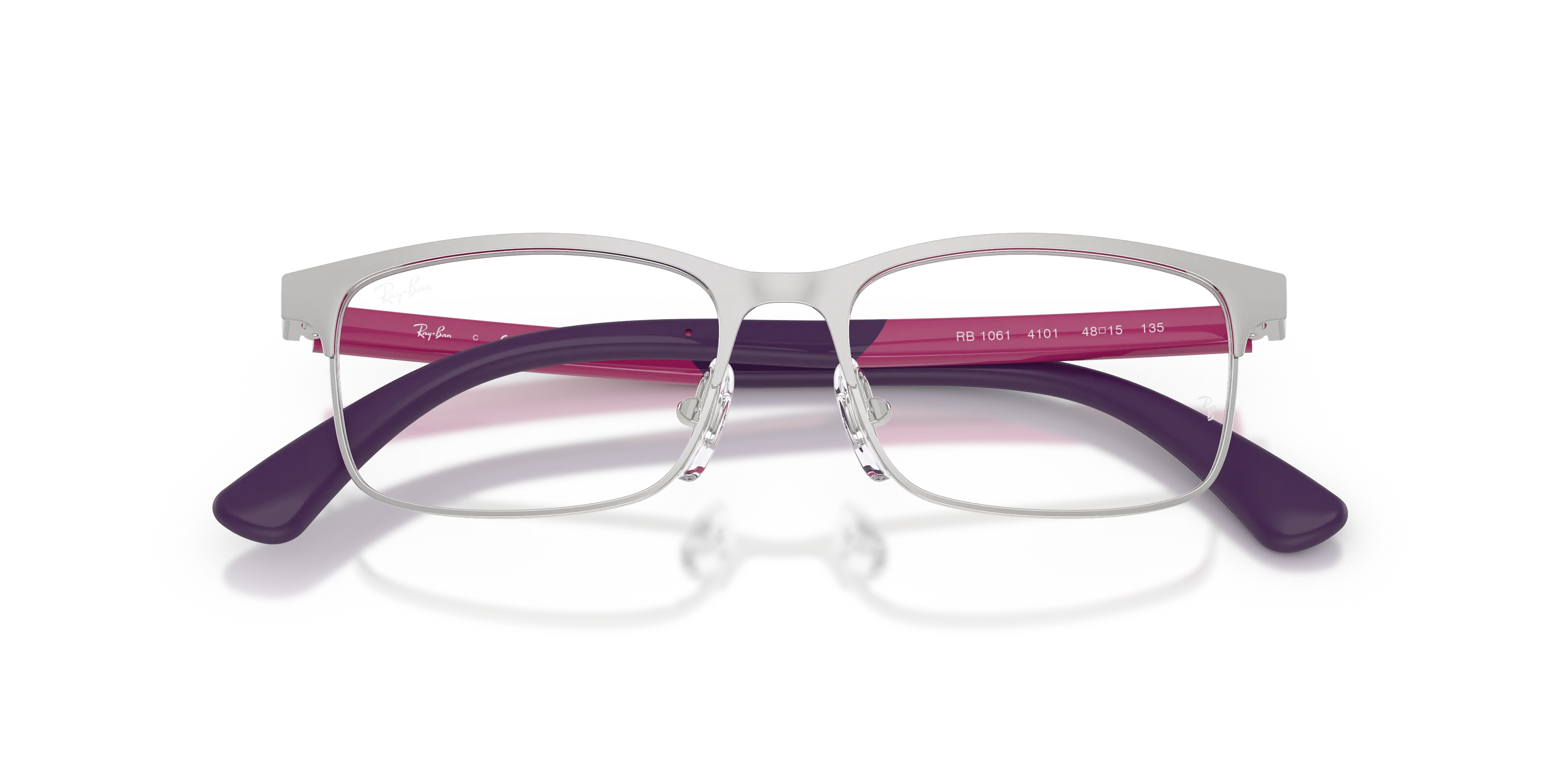 Ray - Ban RY1061 4101 Montature da vista Metallo Argento Trasparente Squadrata Normale - immagine 2