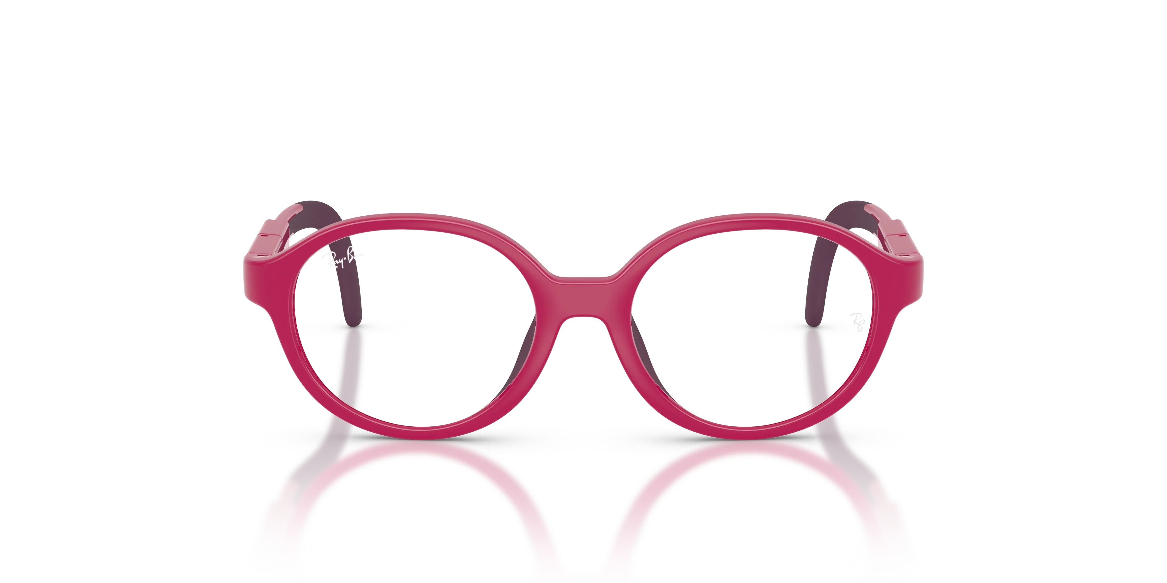 Ray - Ban RYA1981 7531 Montature da vista Iniettato Viola Trasparente Pantos Normale - immagine 3