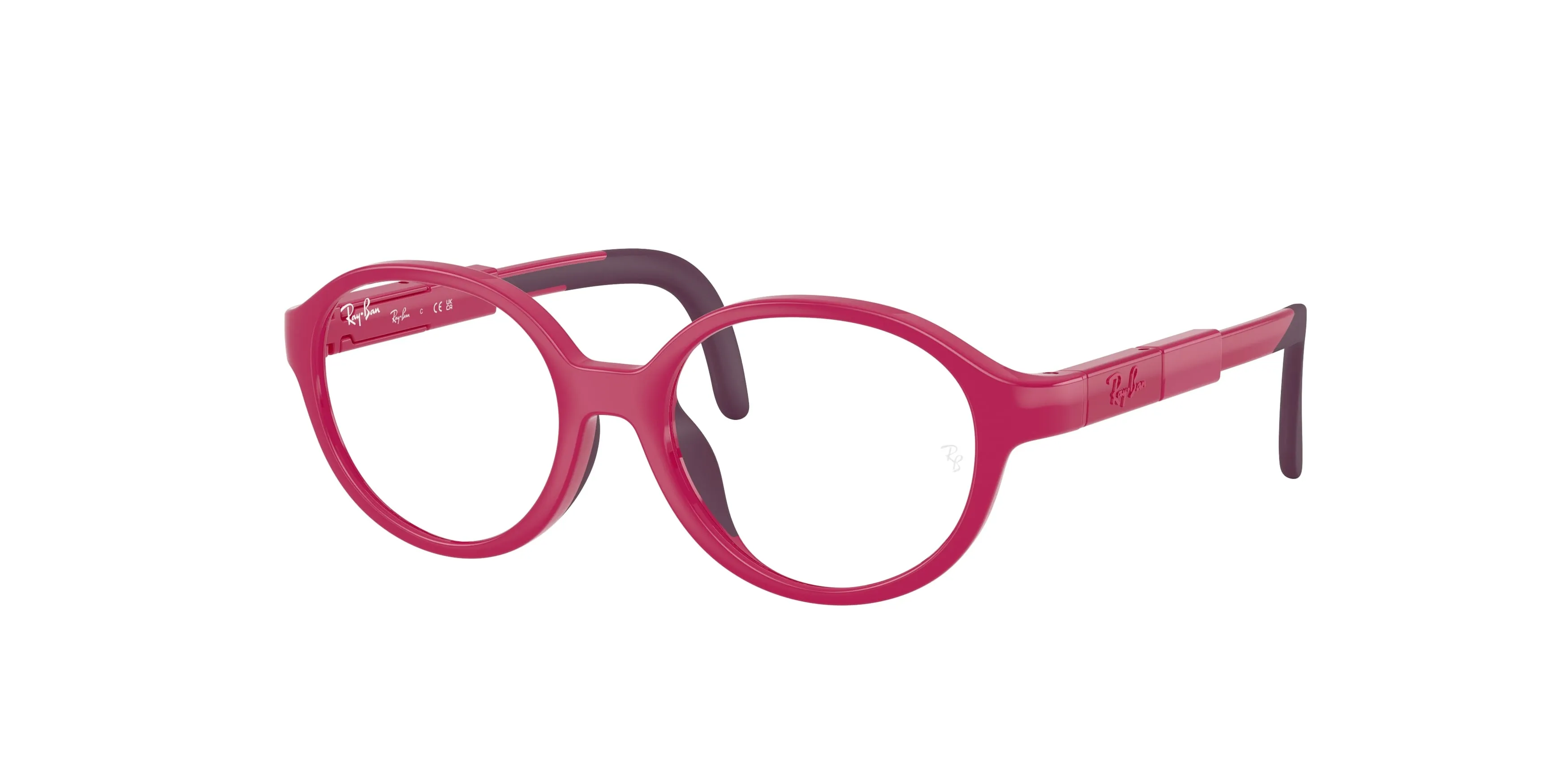 Ray - Ban RYA1981 7531 Montature da vista Iniettato Viola Trasparente Pantos Normale - immagine 1