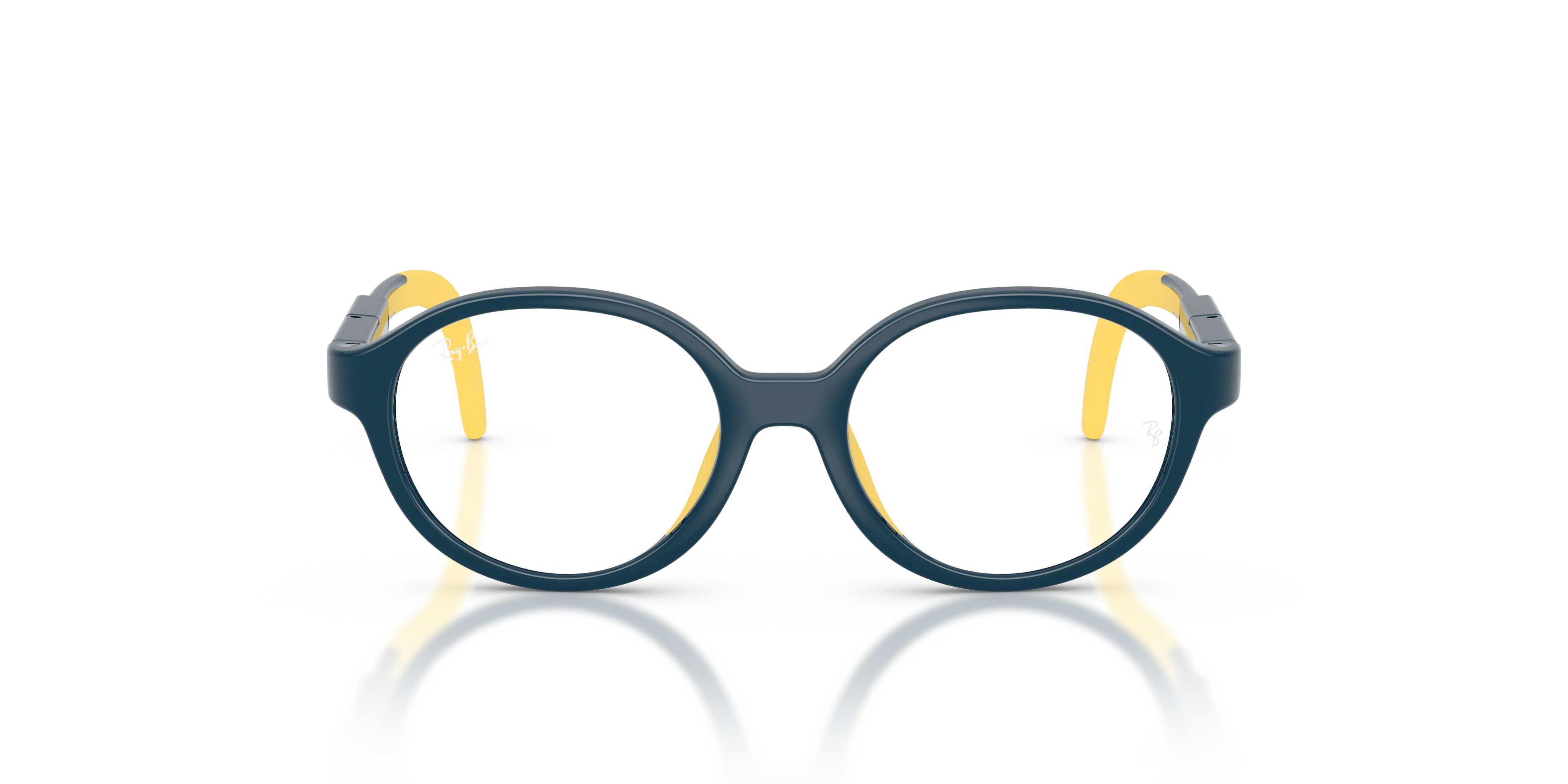 Ray - Ban RYA1981 7530 Montature da vista Iniettato Blu Trasparente Pantos Normale - immagine 3