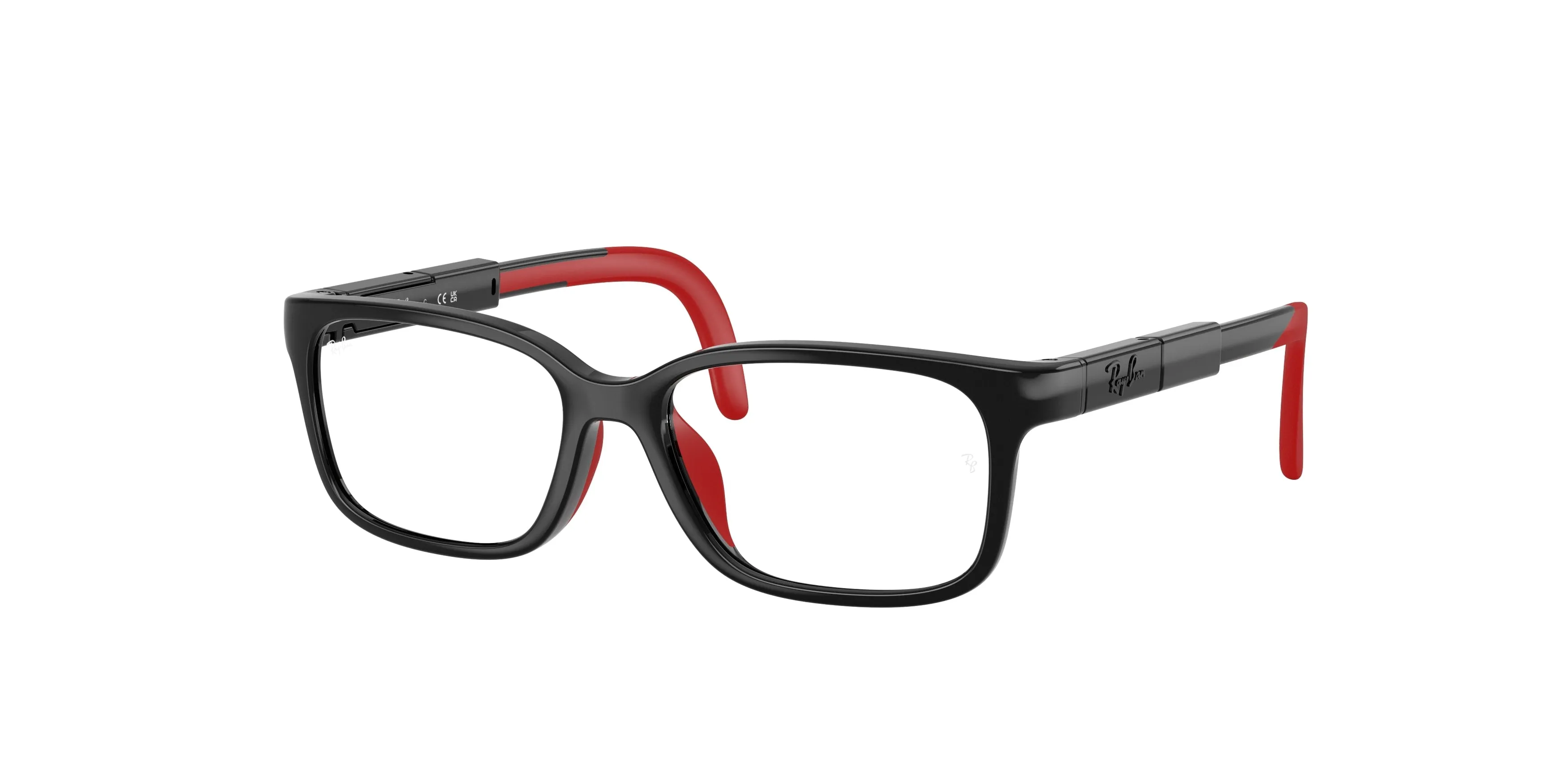 Ray - Ban RYA1980 7529 Montature da vista Iniettato Nero Trasparente Pantos Normale - immagine 1