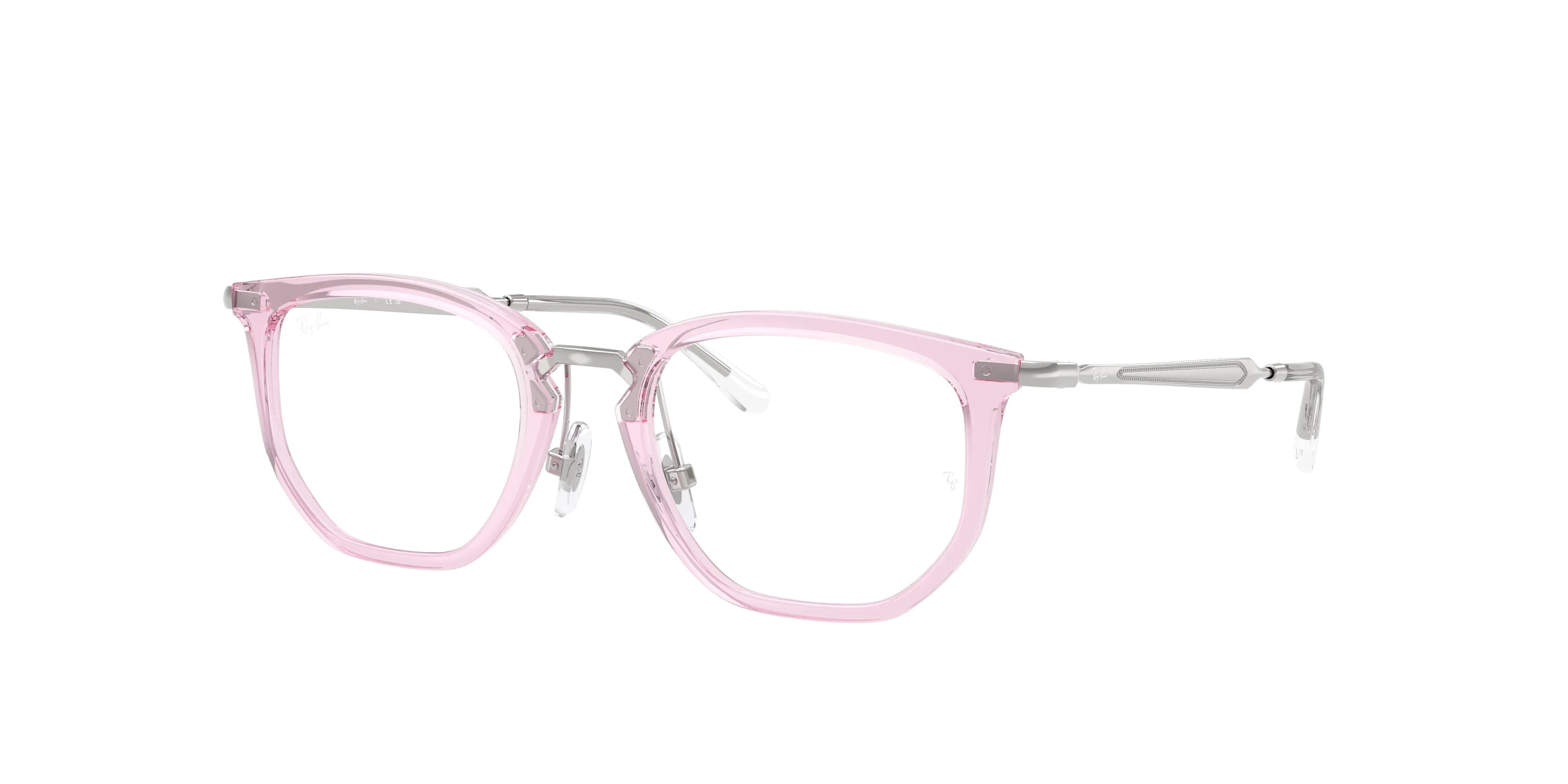 Ray - Ban RY9085V 7520 Montature da vista Nylon Rosa Trasparente Geometrica Normale - immagine 1