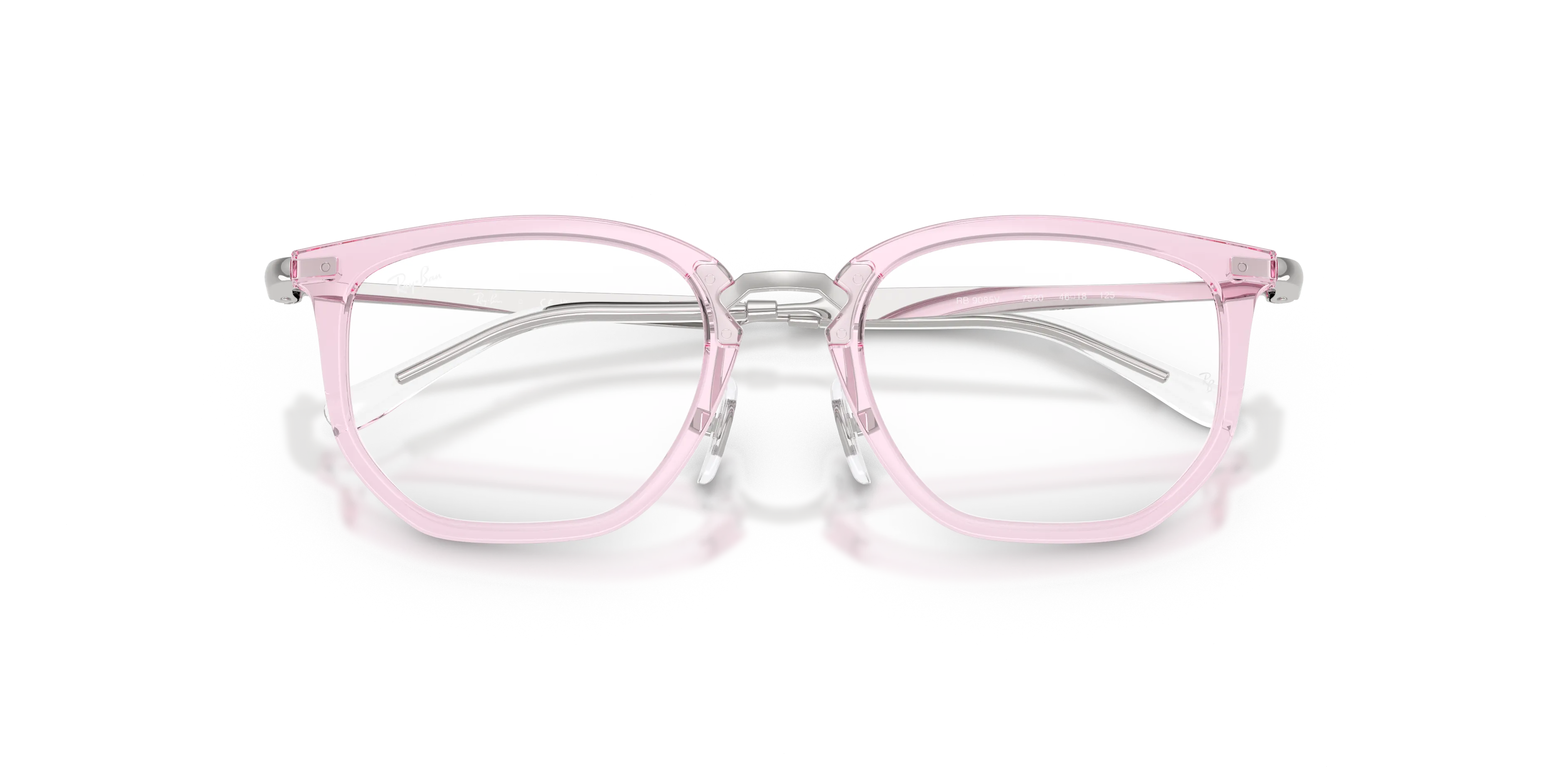 Ray - Ban RY9085V 7520 Montature da vista Nylon Rosa Trasparente Geometrica Normale - immagine 2