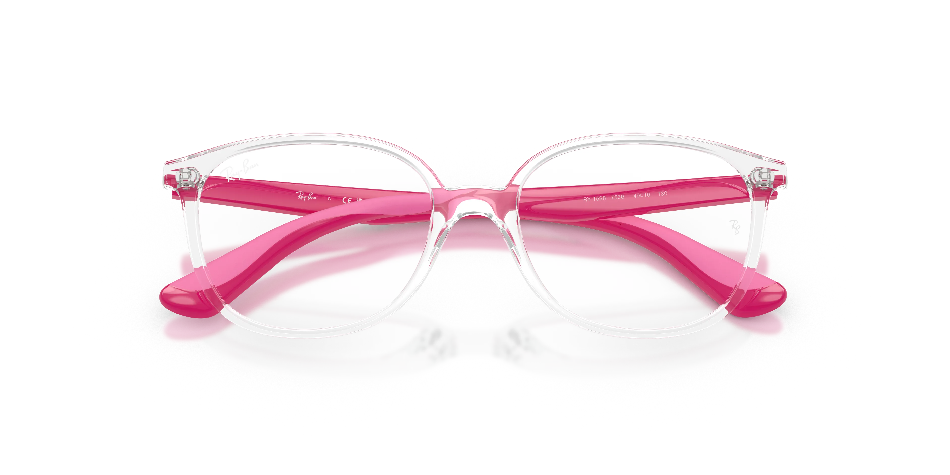 Ray - Ban RY1598 7536 Montature da vista Nylon Trasparente Trasparente Squadrata Normale - immagine 2