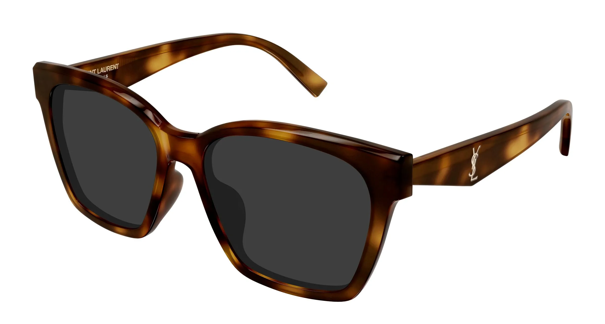 SAINT LAURENT SL M171/F 003 Occhiali da sole Acetato Havana Grigio Squadrata - immagine 1