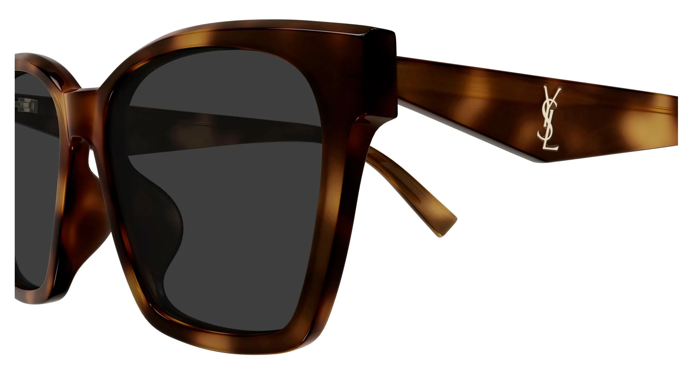 SAINT LAURENT SL M171/F 003 Occhiali da sole Acetato Havana Grigio Squadrata - immagine 3