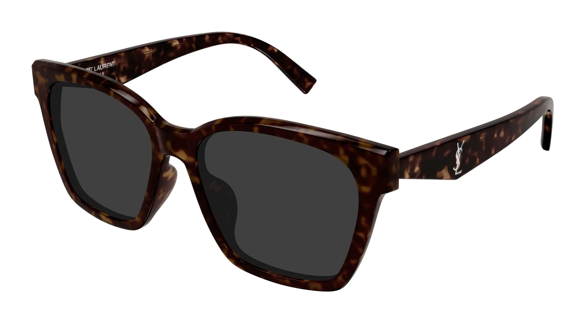SAINT LAURENT SL M171/F 002 Occhiali da sole Acetato Havana Grigio Squadrata - immagine 1