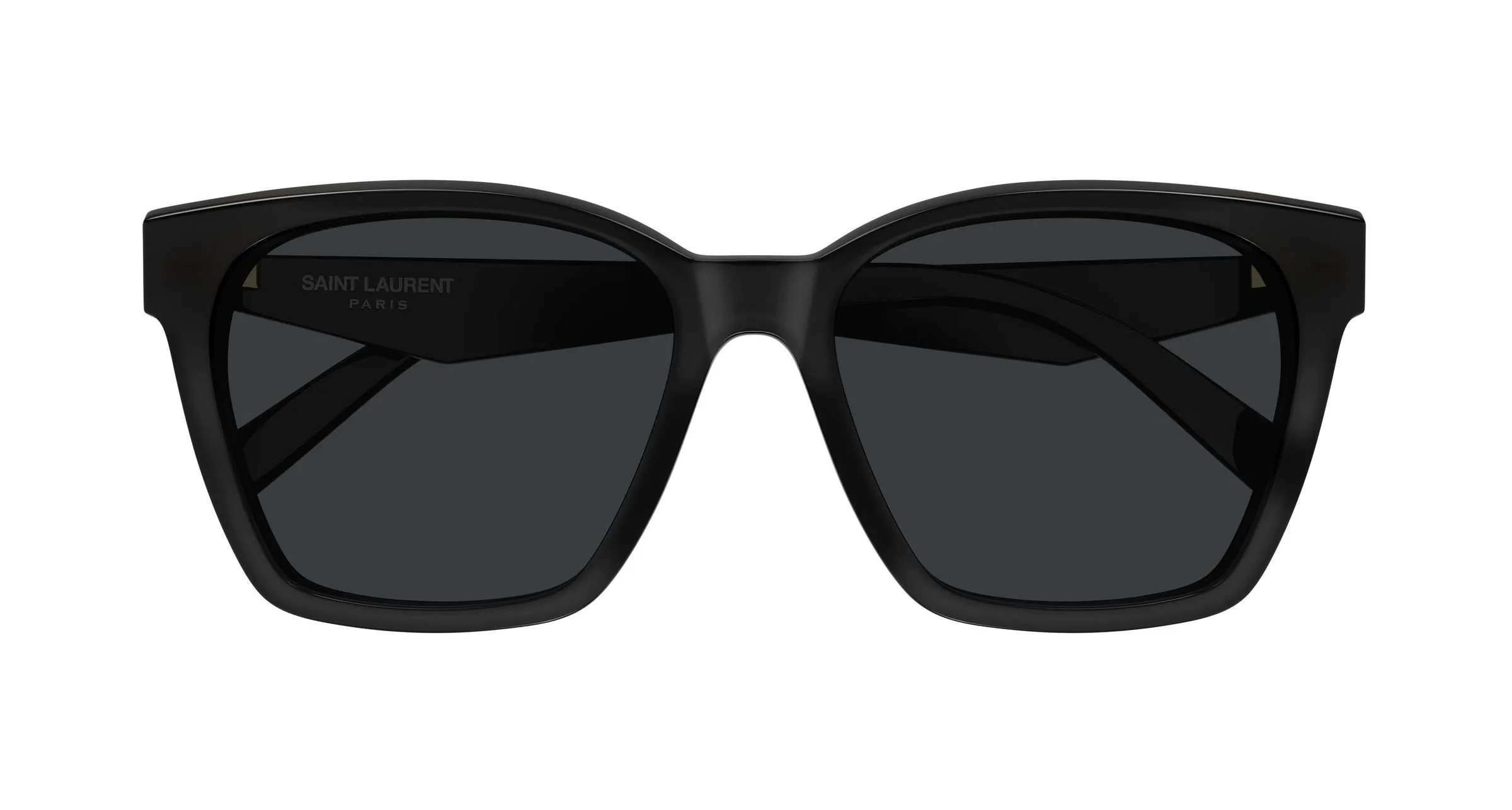 SAINT LAURENT SL M171/F 001 Occhiali da sole Acetato Nero Nero Squadrata - immagine 2